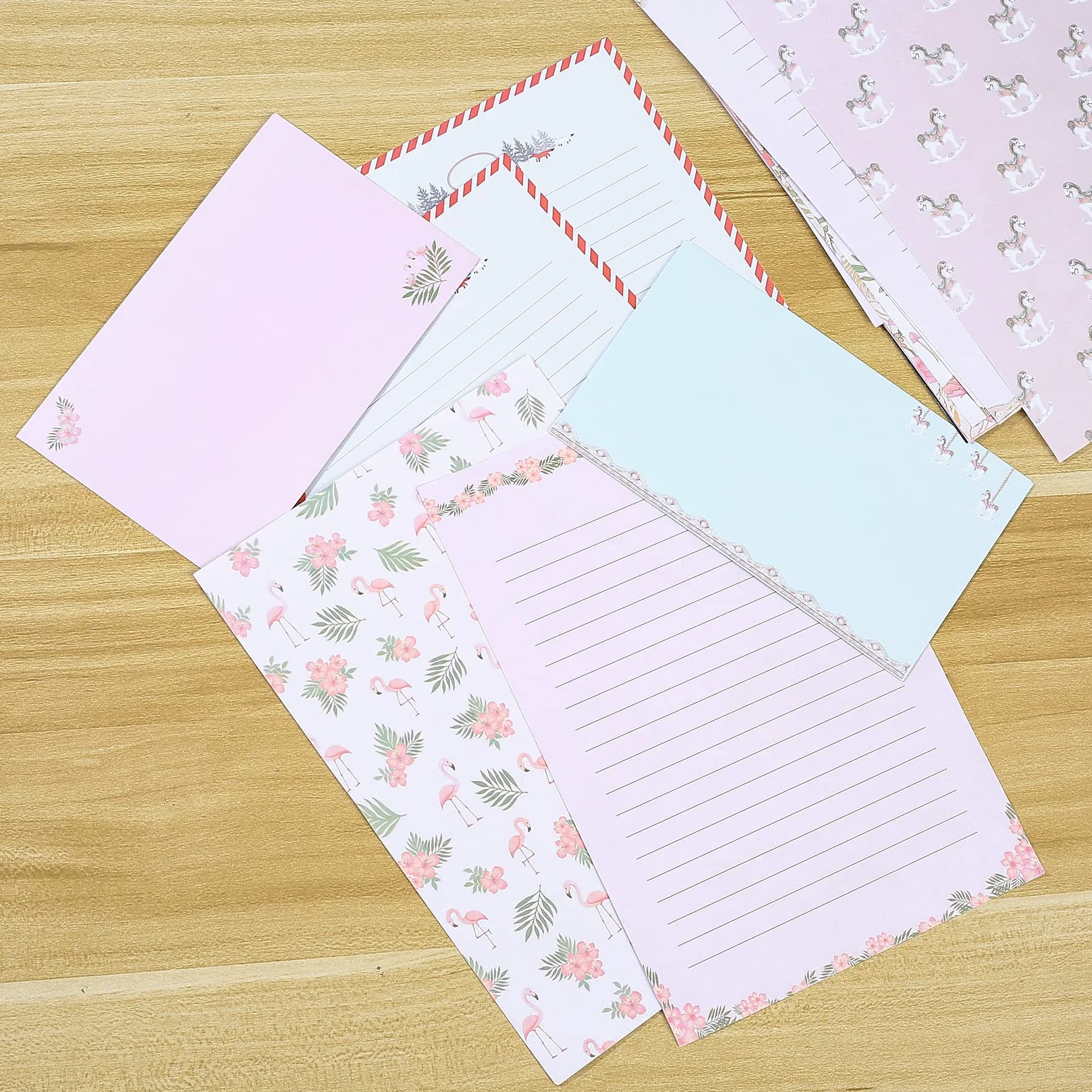 Zestaw papieru do pisania i kopert, zestawy do pisania listów w linie, 36 szt. papieru w formacie A5 i 18 szt. kopert do biura, domu, szkoły