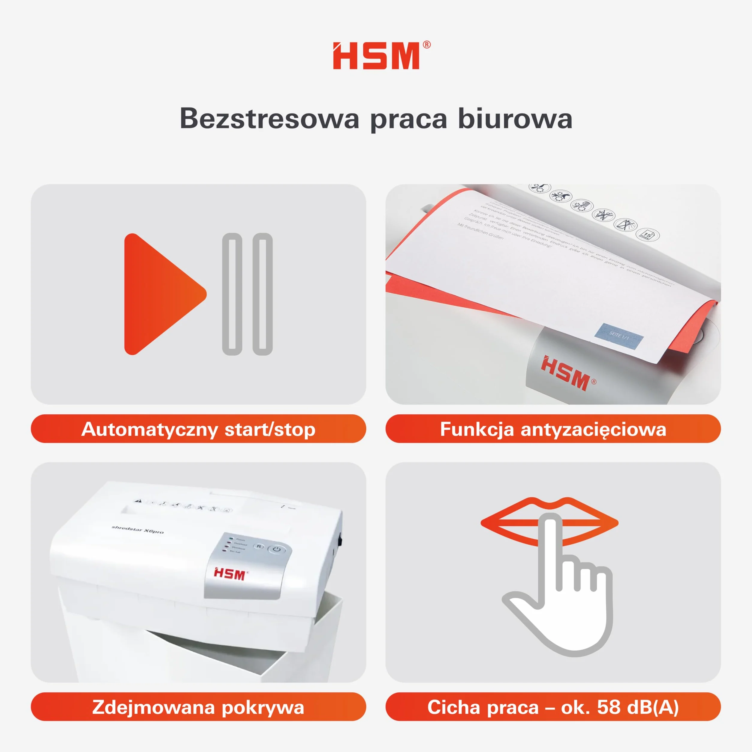 Hsm Shredstar X10 Niszczarka, Biały, do 10 arkuszy