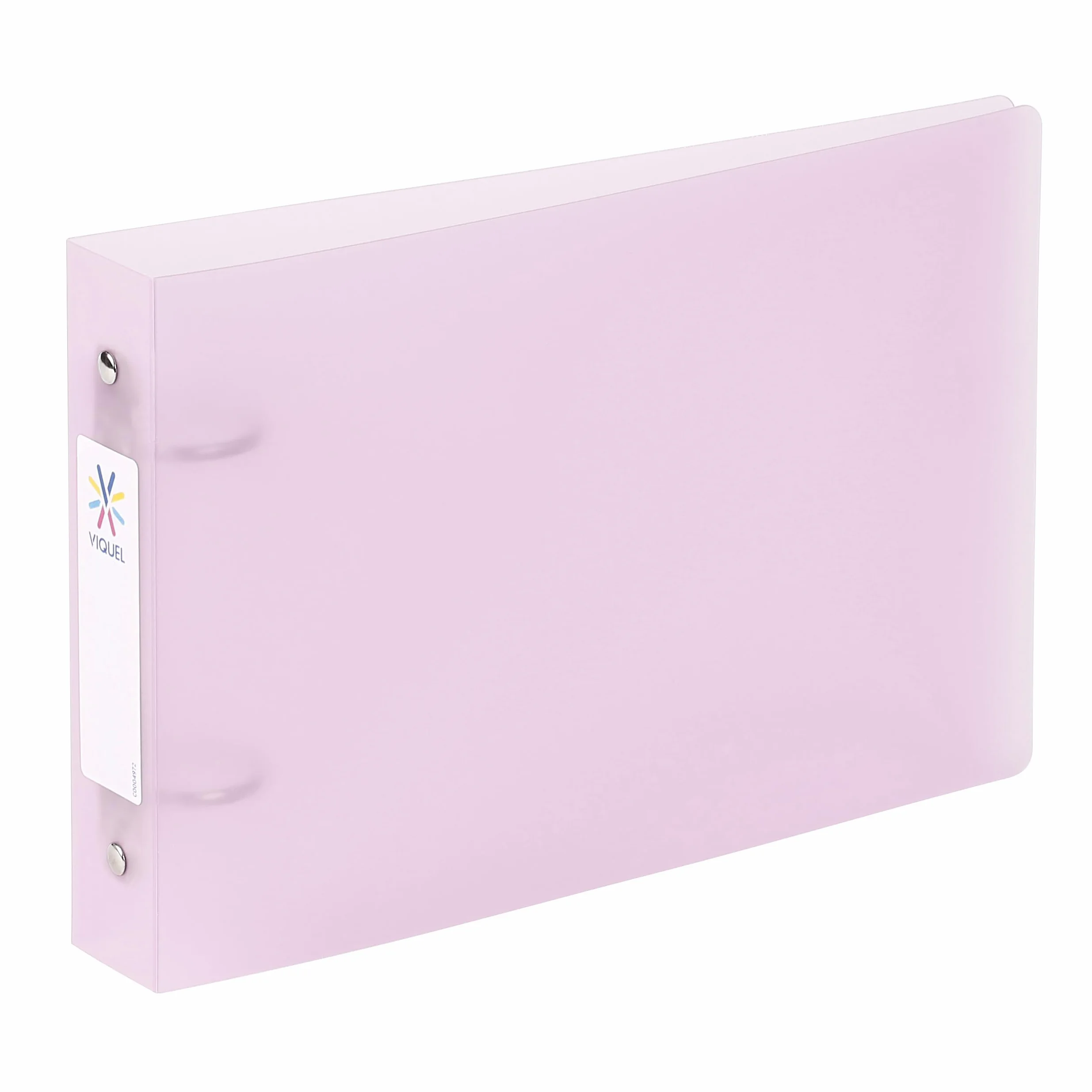 Viquel - Segregator na fiszki z etykietami do opisywania - 2 pierścienie - DIN A5 (25 x 16,5 cm) - różowy