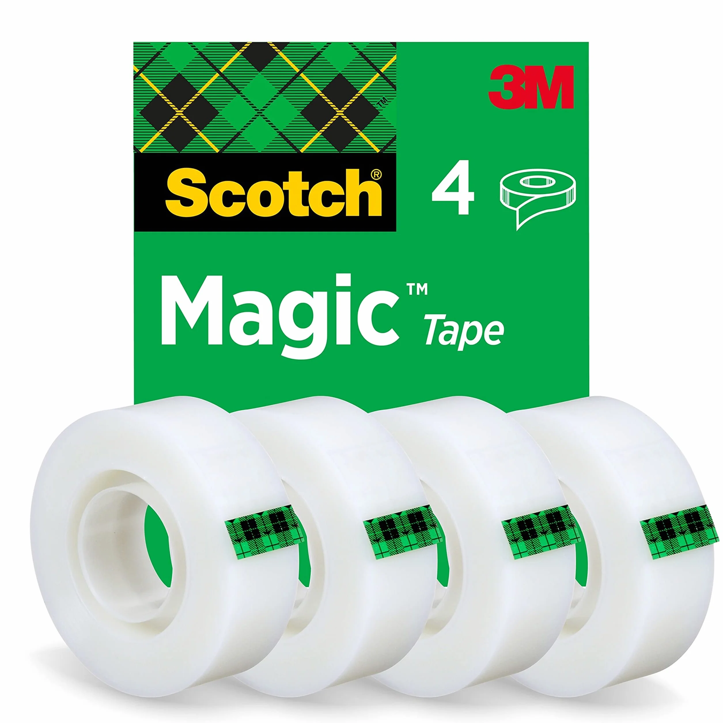 Scotch Magic Taśma Klejąca Czarny 4 x 19 mm x 33 m
