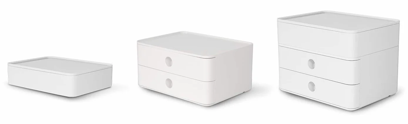 Han 1100-12 1100-12 Skrzynka z Szufladami, Biały (Snow White), SMART-BOX PLUS