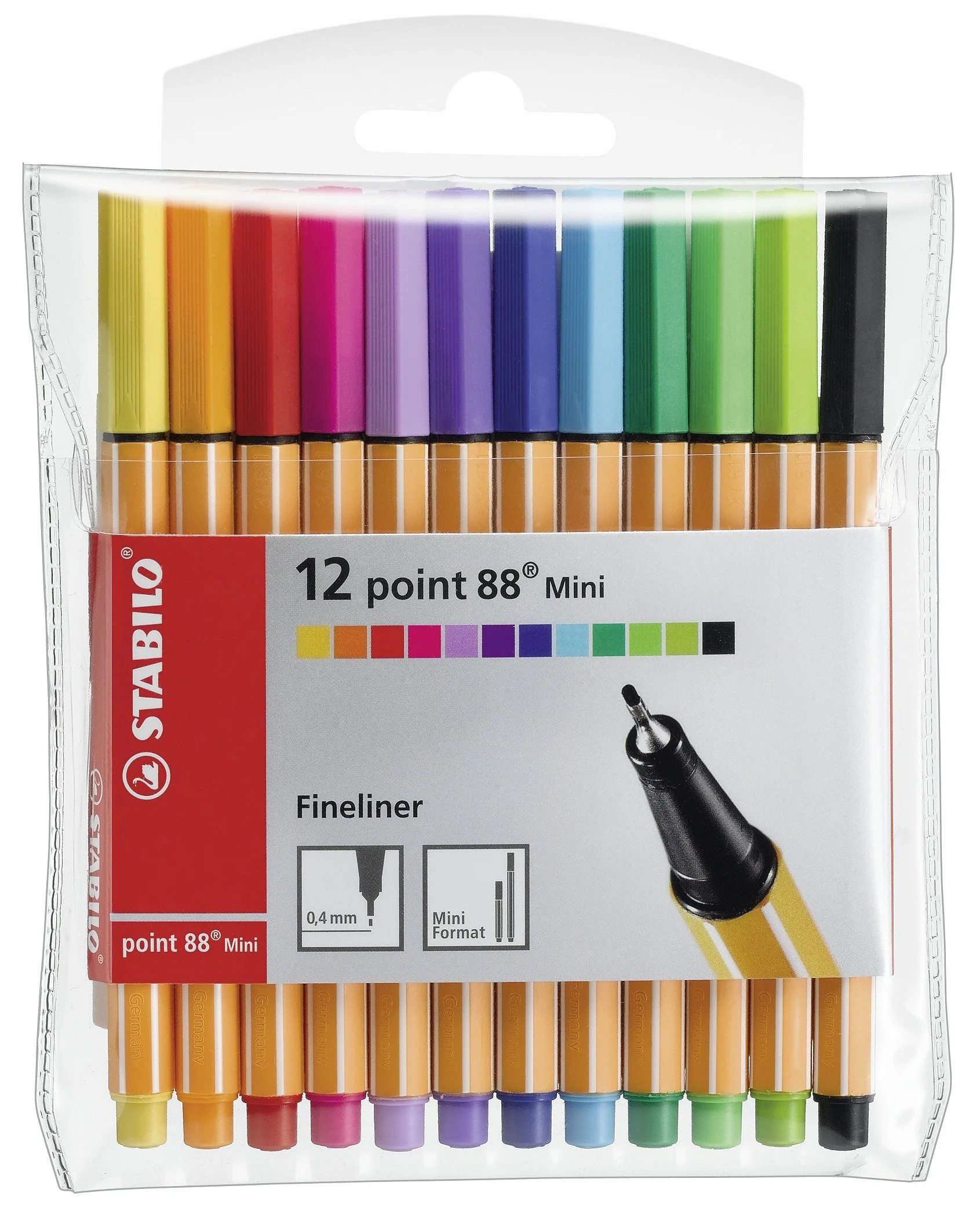 STABILO point 88 Mini etui 12 kolorów cienkopis