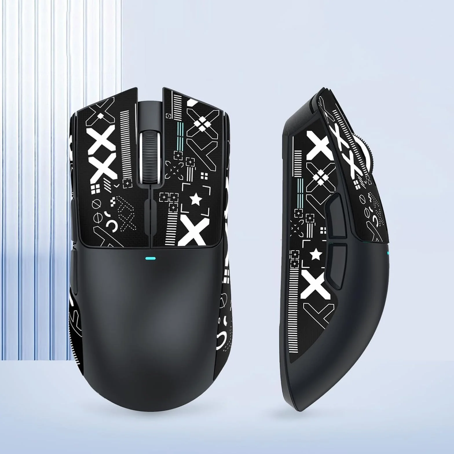 Taśma przyczepna do myszy, kompatybilna z Logitech G Pro Griptape Gaming Mouse, antypoślizgowa taśma do chwytu myszy, akcesoria do myszy gamingowej, samoprzylepne, przycięte na wymiar naklejki Taśma
