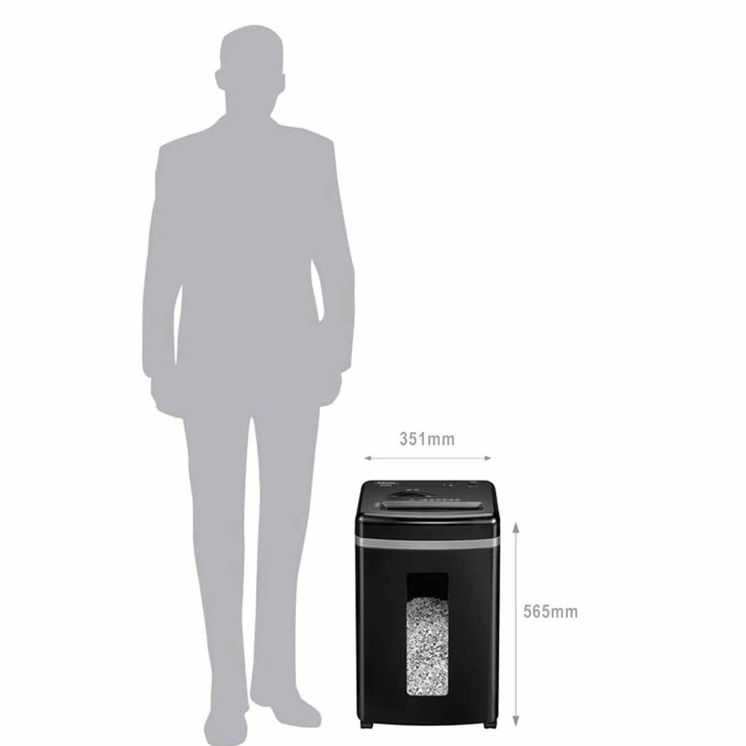 Fellowes High Security 9 Niszczarka, Czarny, 22L