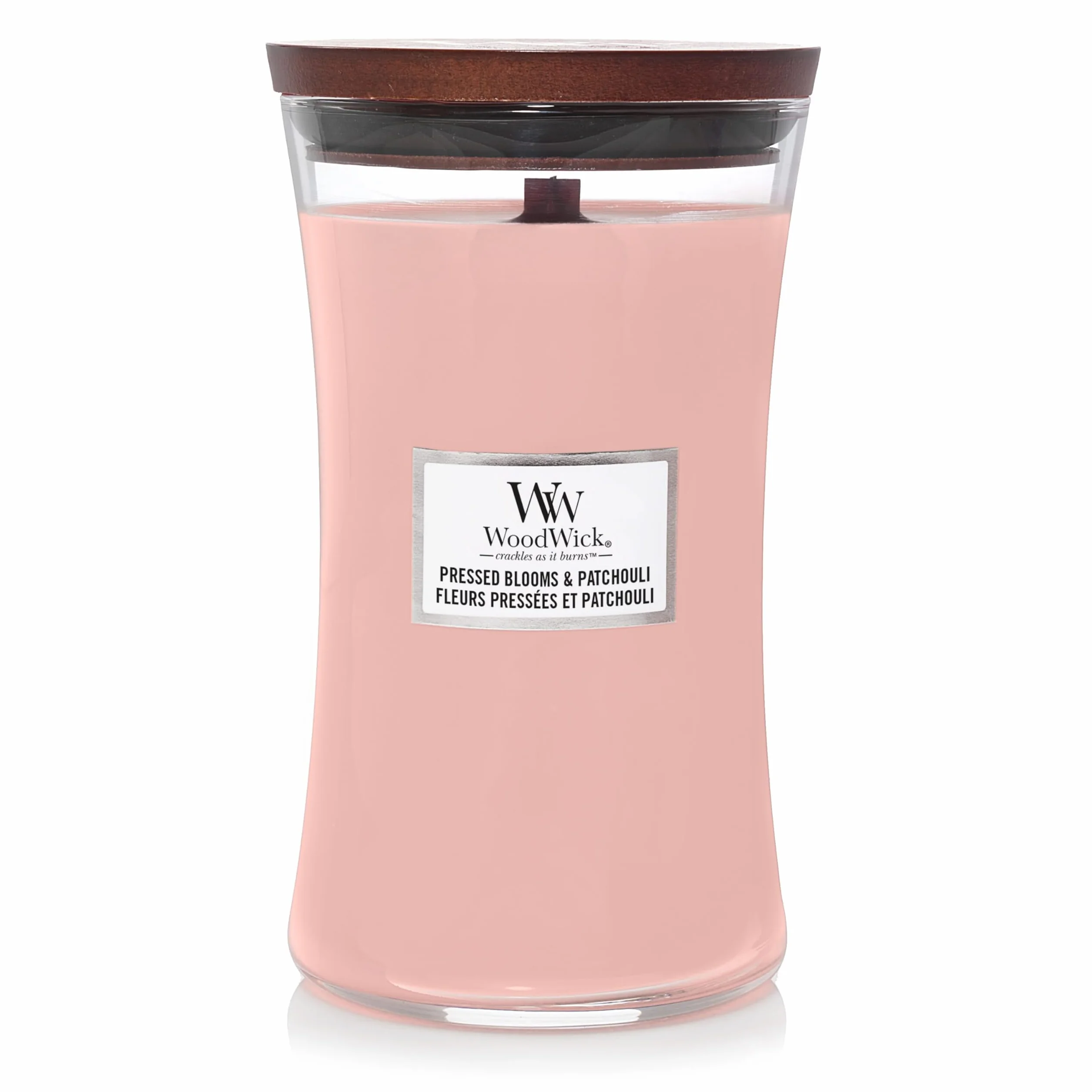Woodwick Tłoczone kwiaty i paczula 610 g