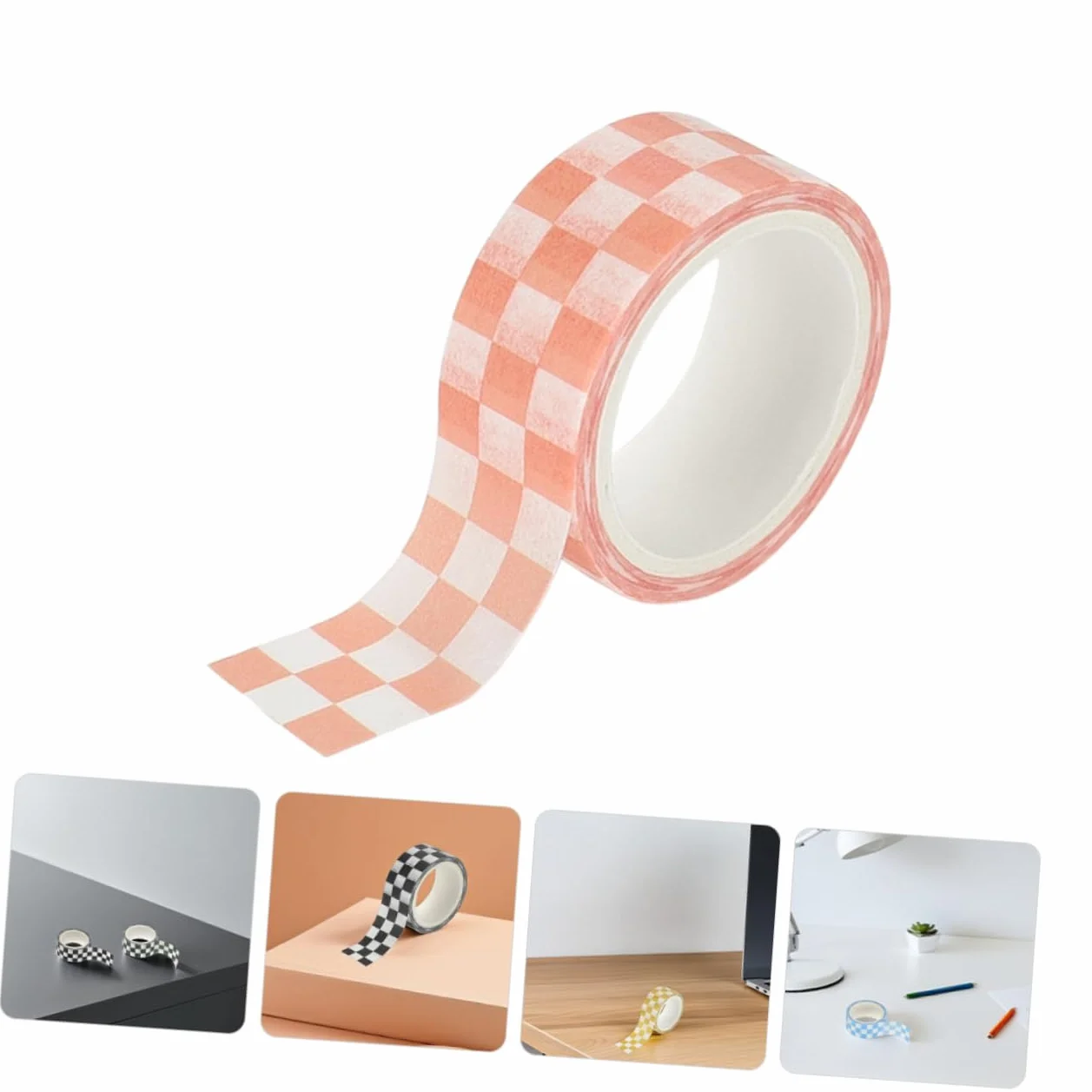 Lurrose 5 Rolek Kwadratowa Taśma Washi Zapisywalna Taśma Washi Naklejki Do Planowania Dozownik Taśmy Stacjonarnej Zabytkowe Materiały Do ​​​​dziennikarstwa Naklejki Waski Whisper Paper