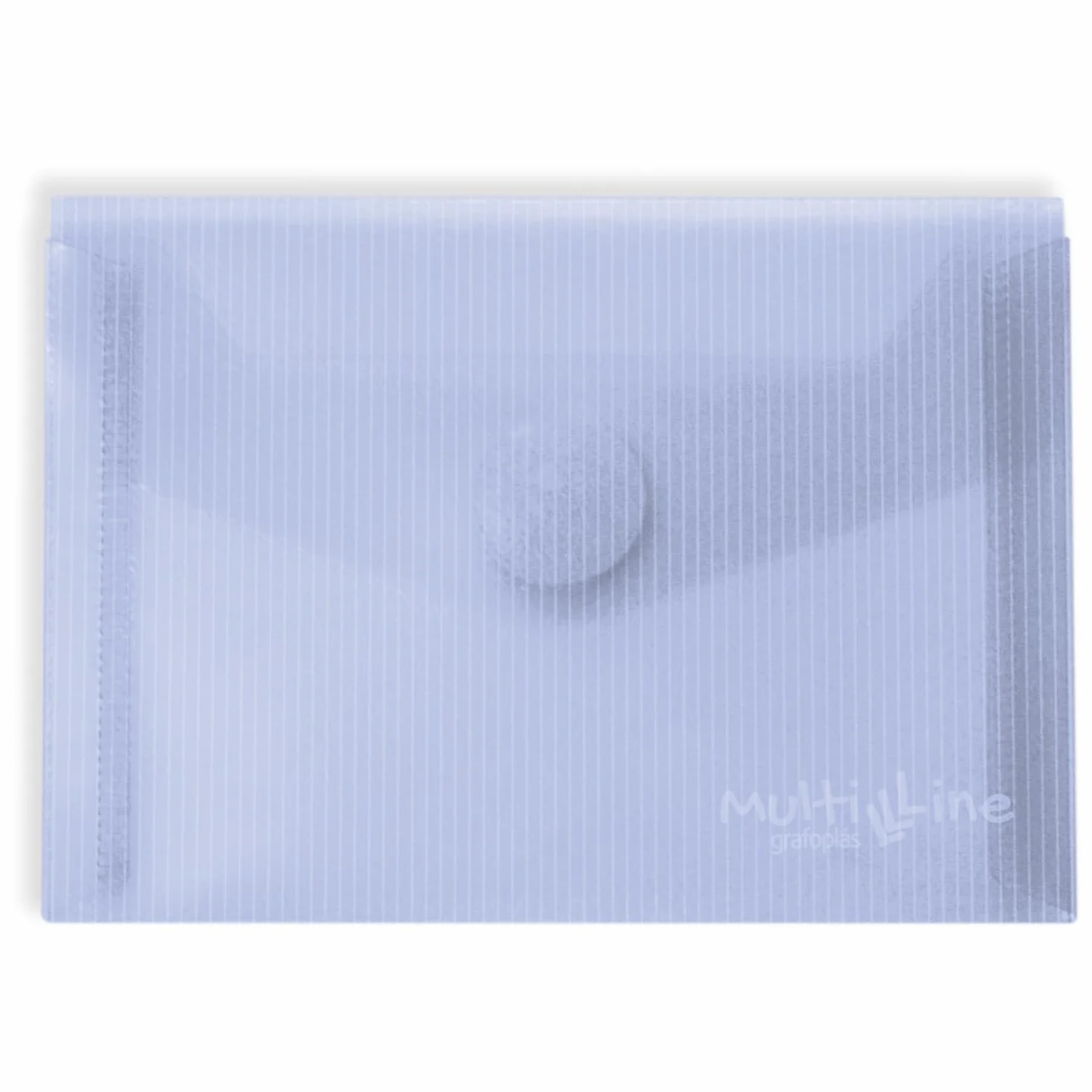 Grafoplás | Opakowanie 5 kopert z tworzywa sztucznego A6 | Zapięcie na rzep | Kolor jasnoniebieski | Multiline | 16x12cm | Przezroczyste paski ze szkła polipropylenowego | Idealny do małych dokumentów