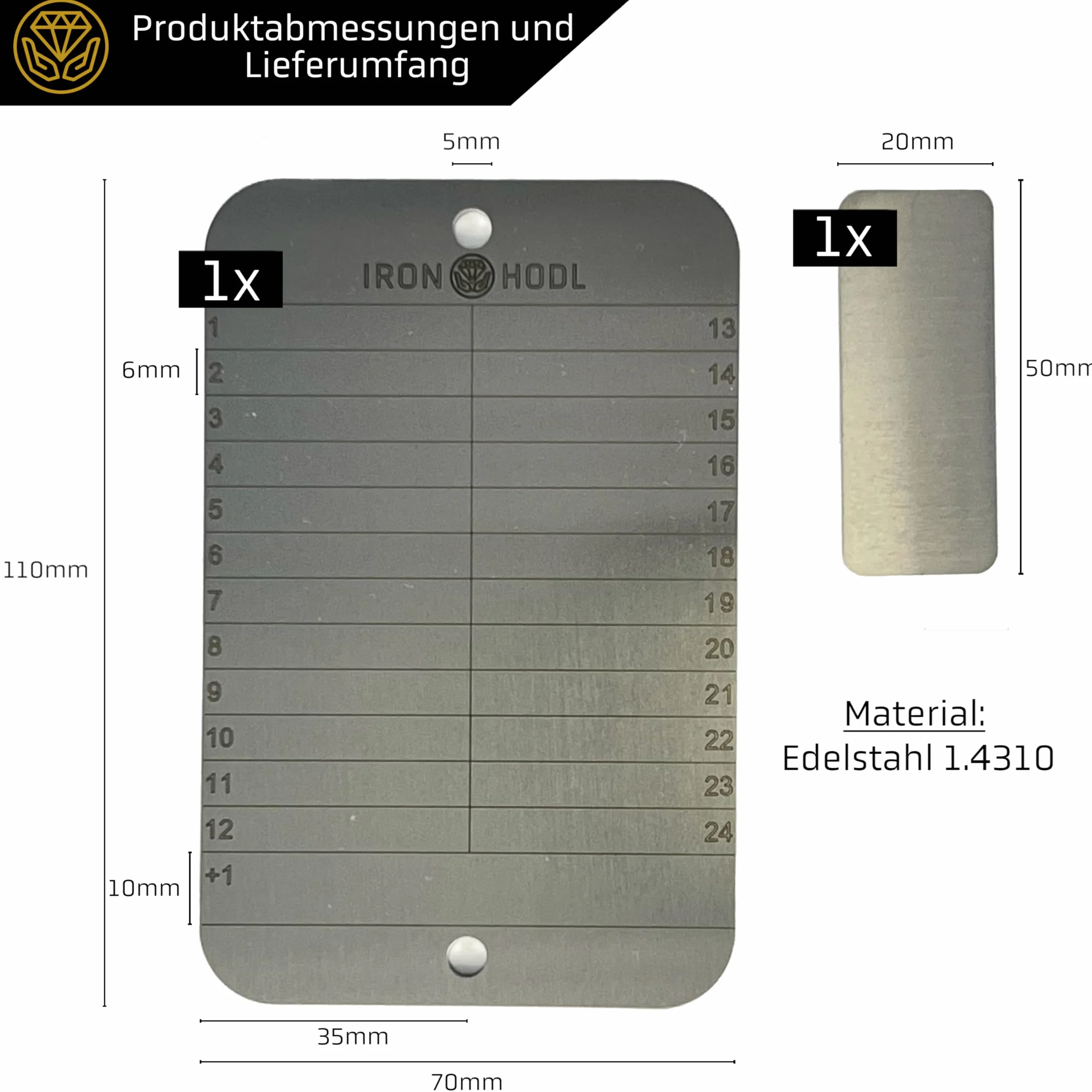 Steel Wallet Crypto Wallet Bitcoin Hardware Wallet 24+1 Recovery Seed Phrase Metalowa Płyta