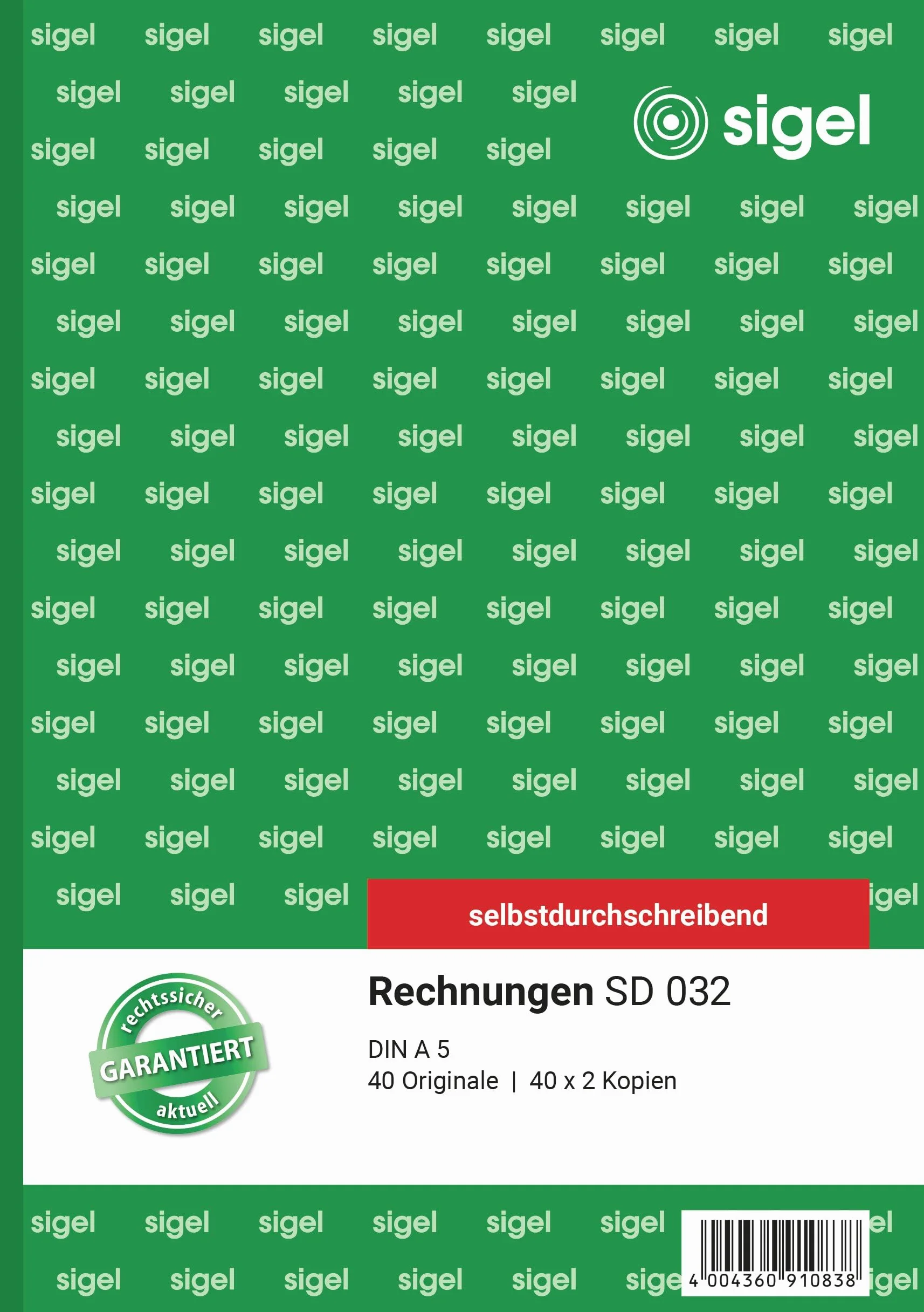 SIGEL SD032 faktury A5 samokopiujący 3 x 40 arkuszy