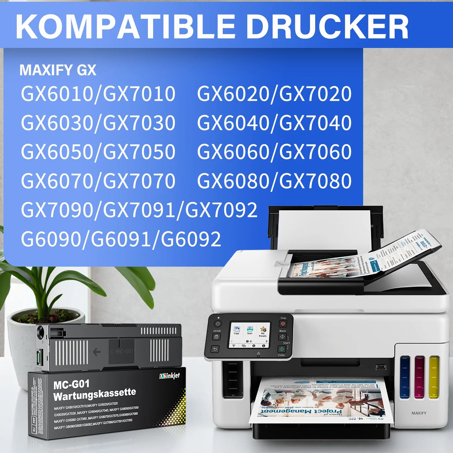 MC-G01 wkład konserwacyjny kompatybilny z Canon Maxify GX6050 GX7050