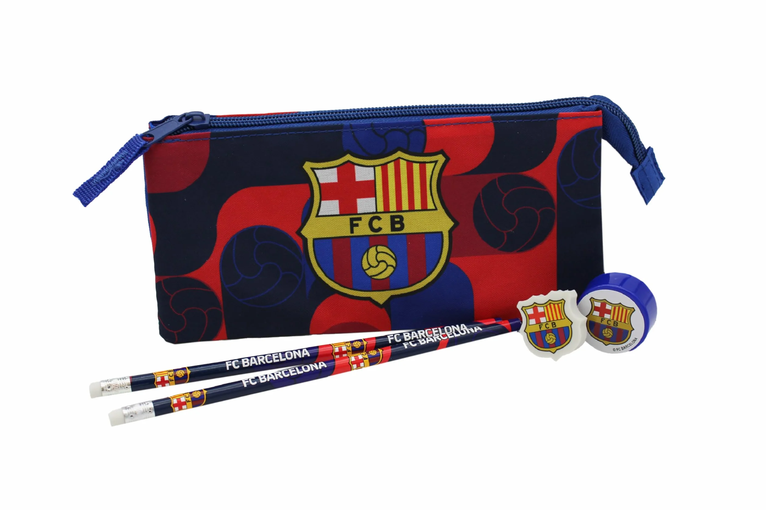 FC Barcelona zestaw papeterii, przybory szkolne, pisanie, barca, niebieski, oficjalny produkt