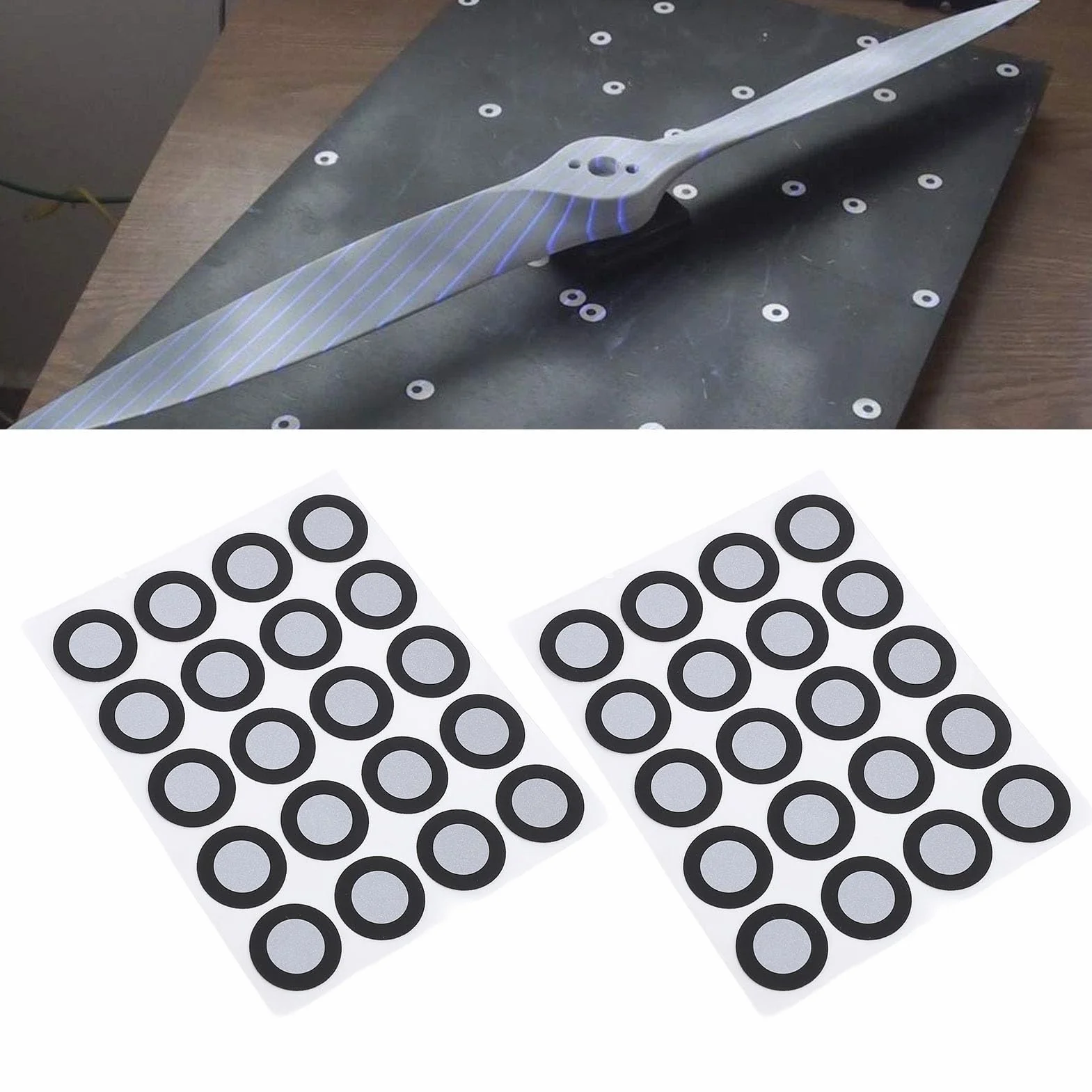 Markery do Skanowania 3D 200 szt., Punkty Referencyjne 12 mm Wewnętrznej 19 mm Zewnętrznej
