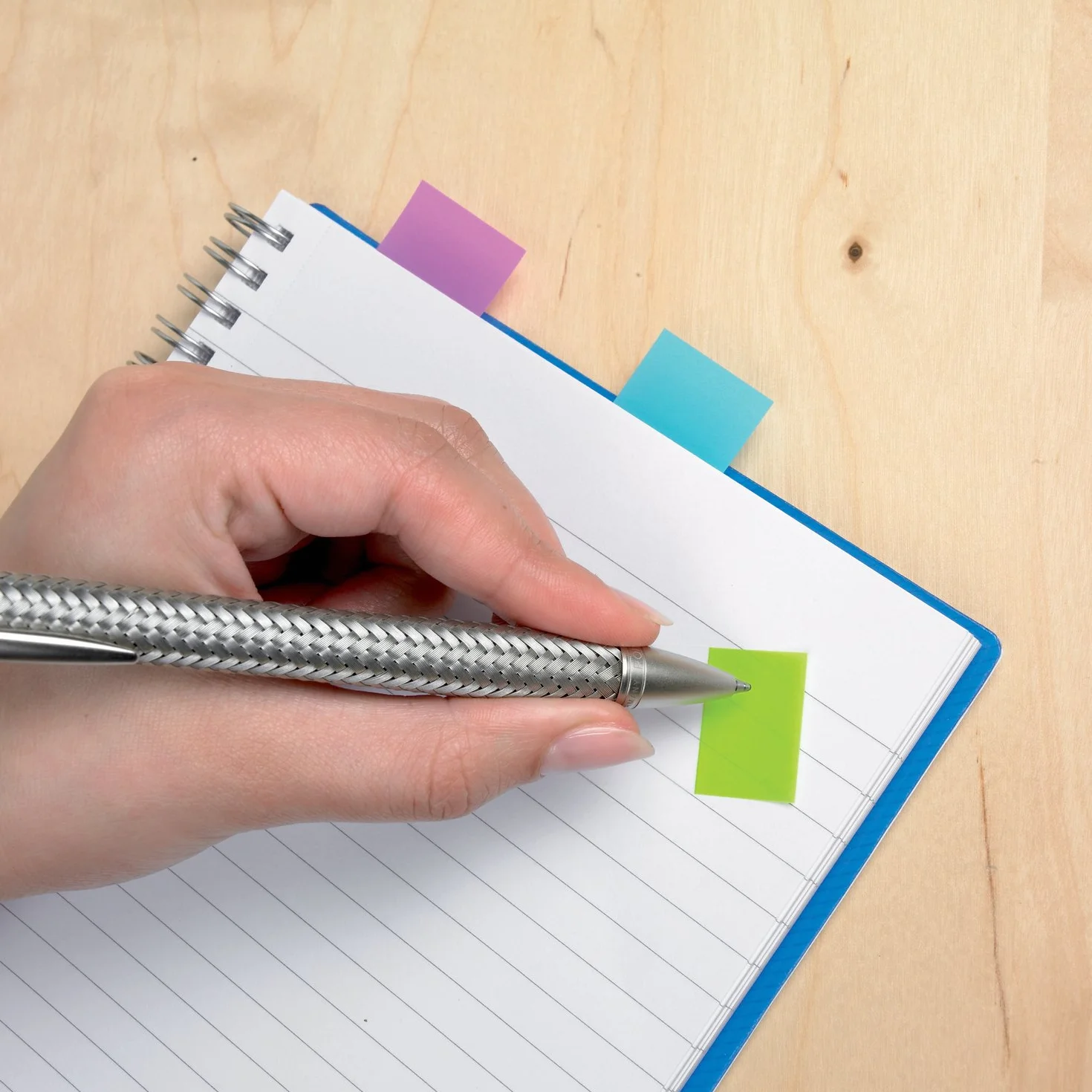 Post-it Index Dozownik Średniej Rękawy - Zielony/Niebieski/Fioletowy
