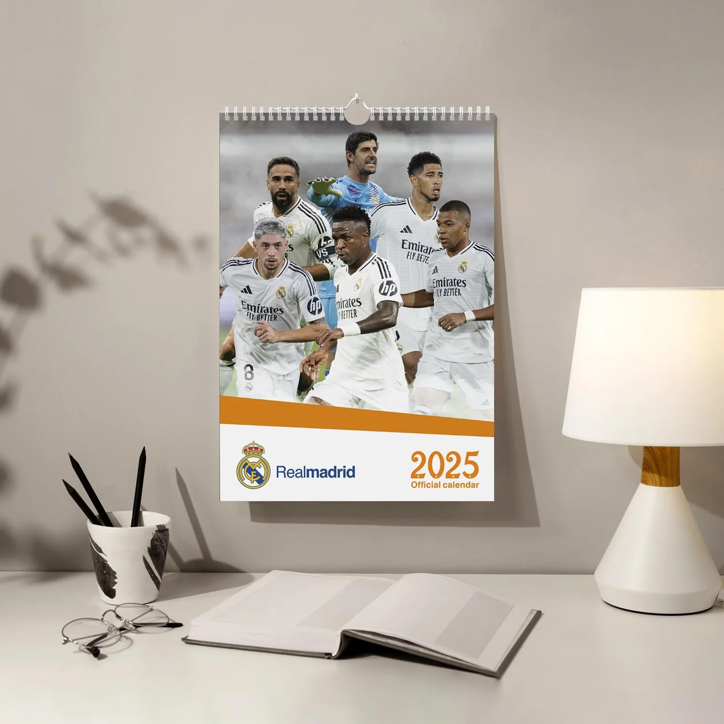 Grupo Erik Wall Calendar 2025 Real Madrid A3 Family Planner Football