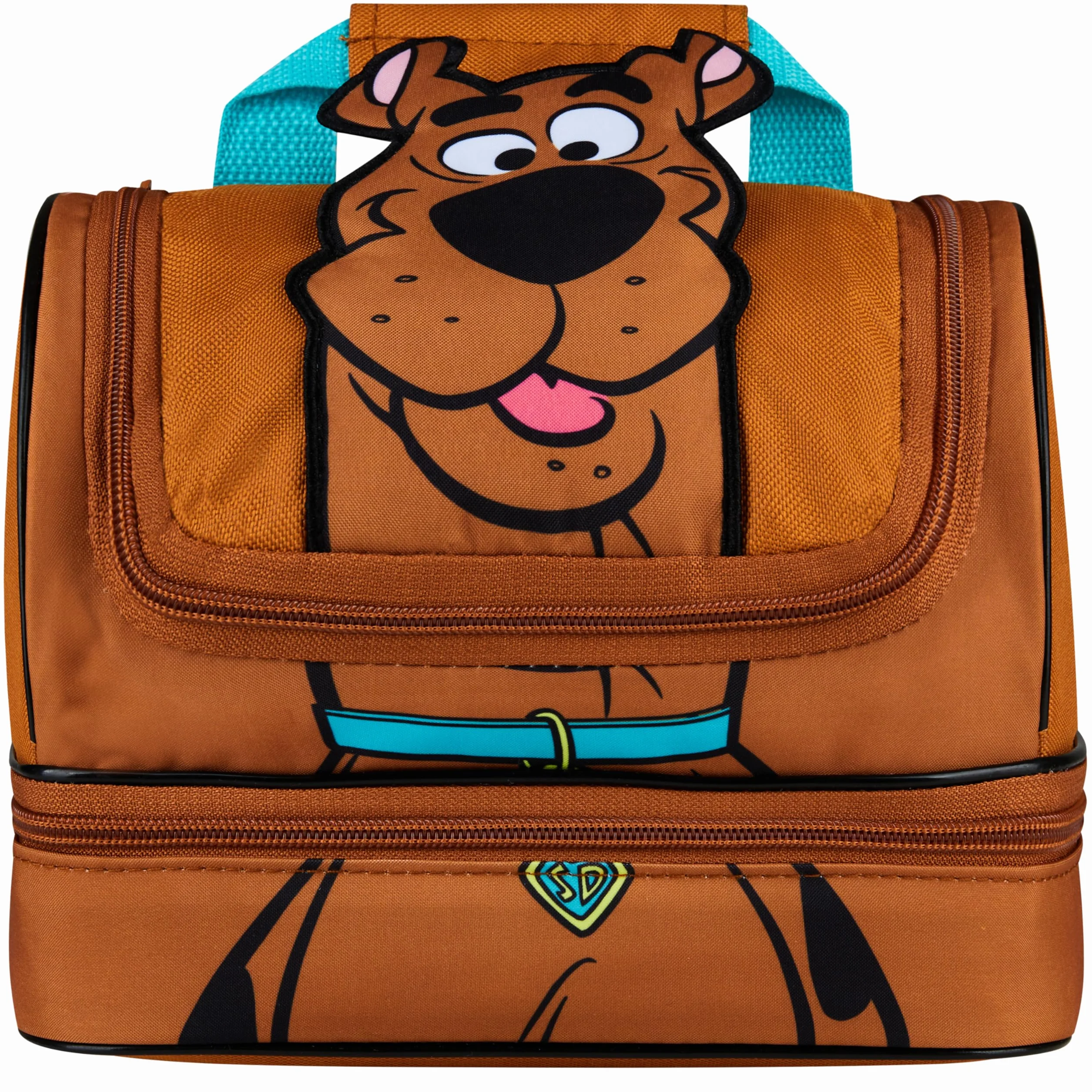 Scooby Doo Izolowany Lunch Box dla dzieci Dwupiętrowy Torba Chłodnicza Brązowy