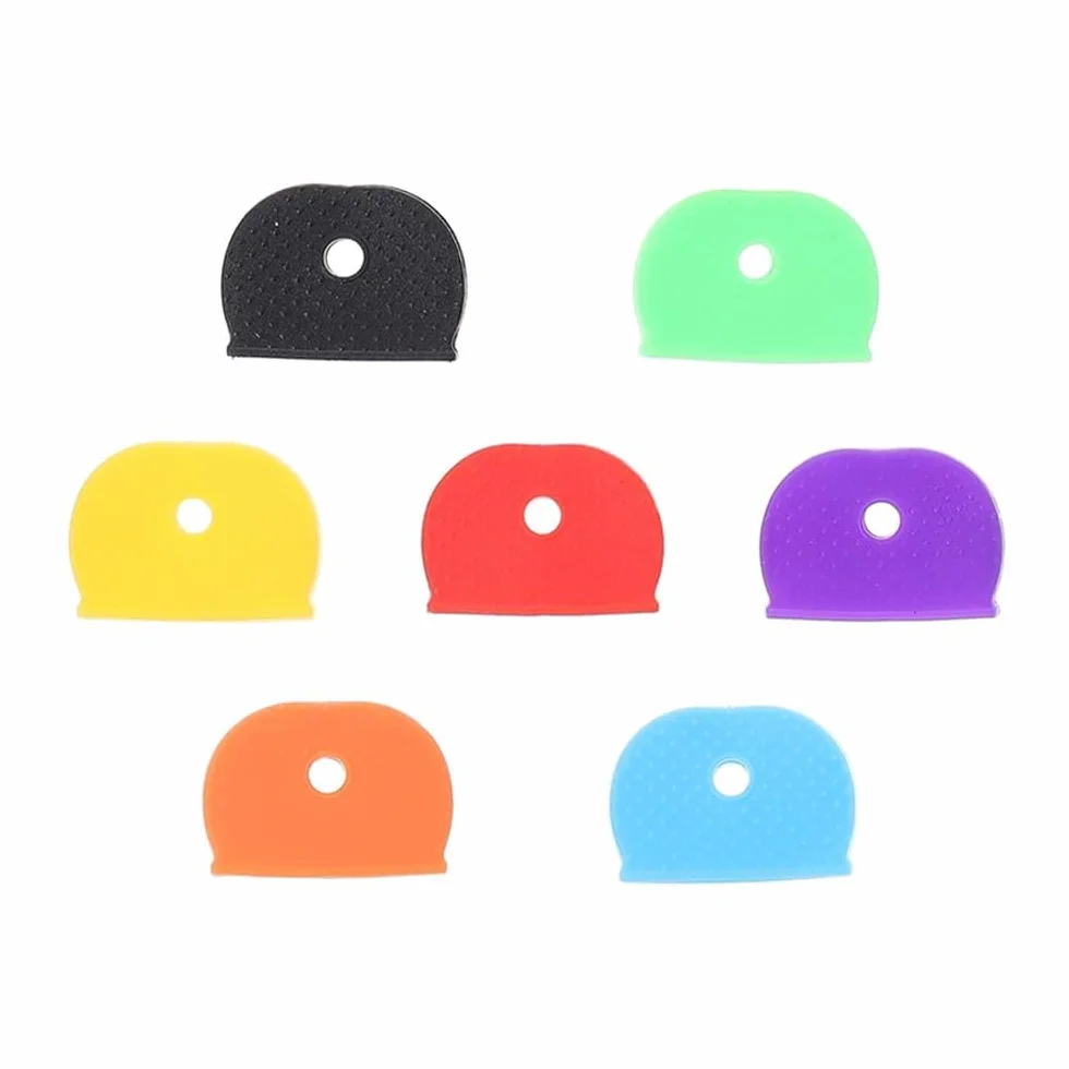 Namvo 12 szt. os?on na klucze, etui na klucze, plastikowe identyfikatory, breloki, etykieta, identyfikator, kolory, identyfikator, klucze, do standardowych kluczy do domu p?askiego, 12 szt
