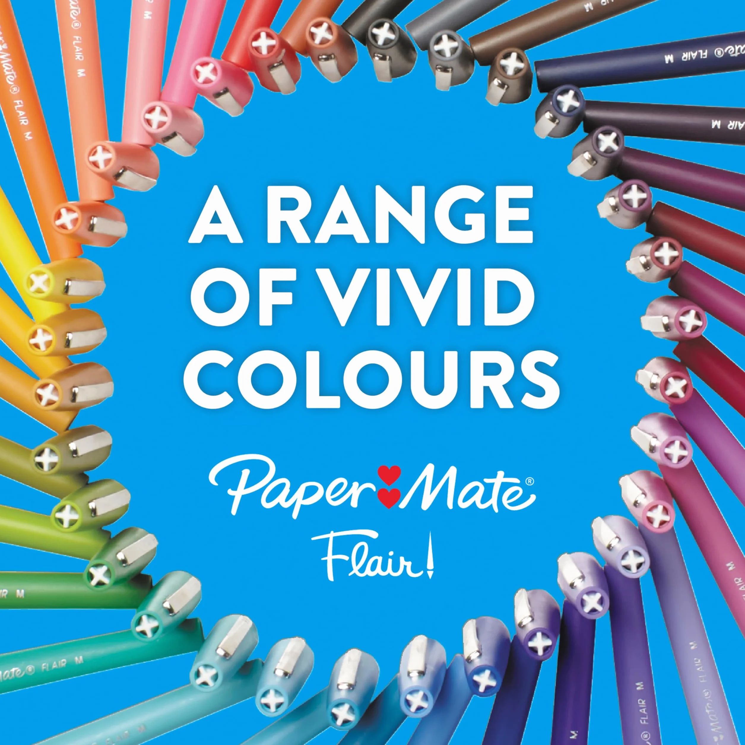 Paper Mate Flair Długopis Czarny 12 sztuk