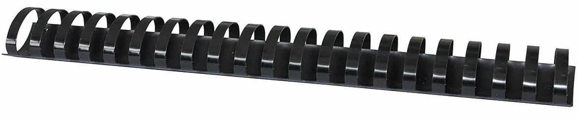 Grzbiety do Bindowania A4 38mm 350 Kartek 50szt Czarne Plastik