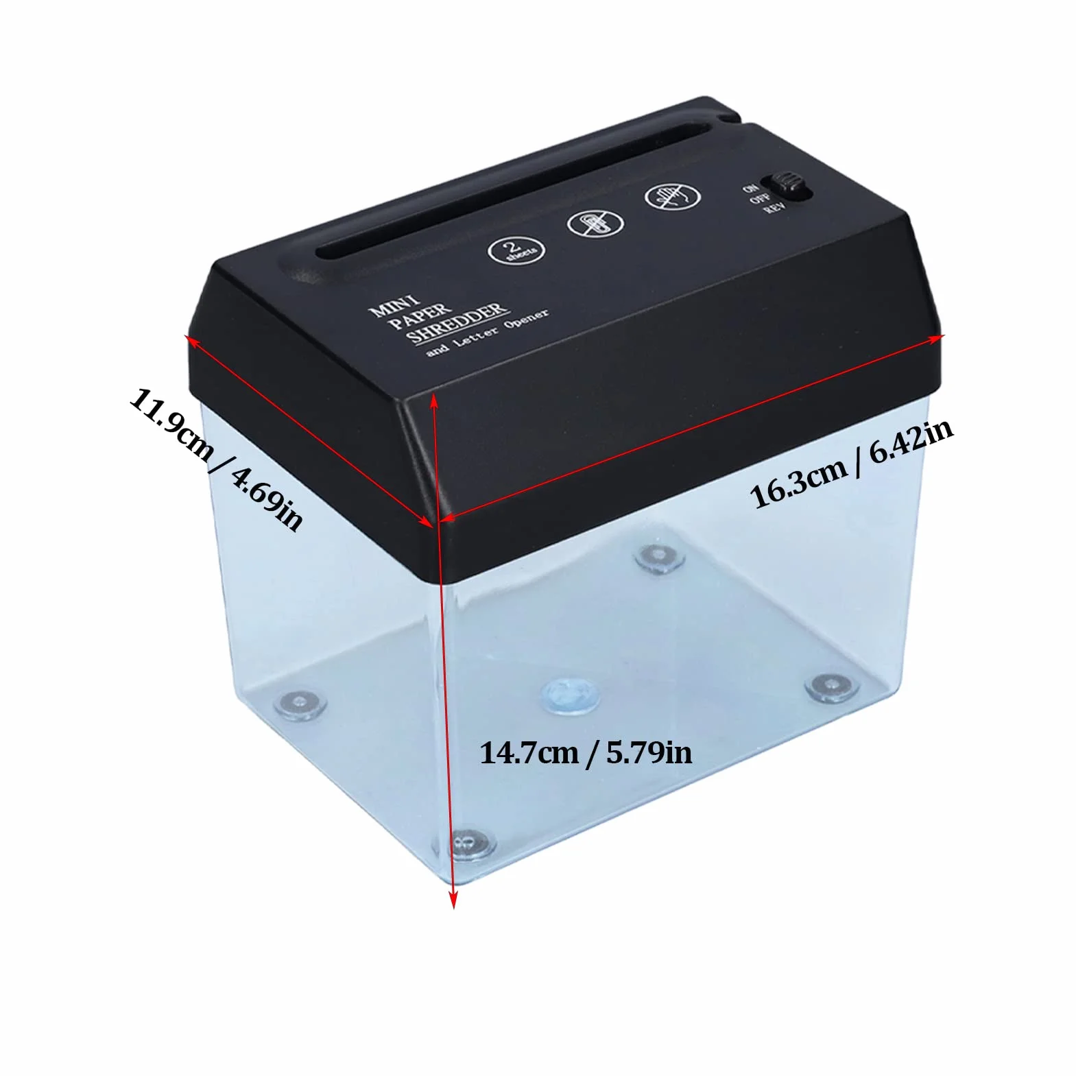 Niszczarka do Papieru | Niszczarka Elektryczna A4/A6 | Niszczarka Dokumentów Papierowych | Narzędzie do Cięcia Papieru do Papeterii Biurowej w Domu | Akumulator USB