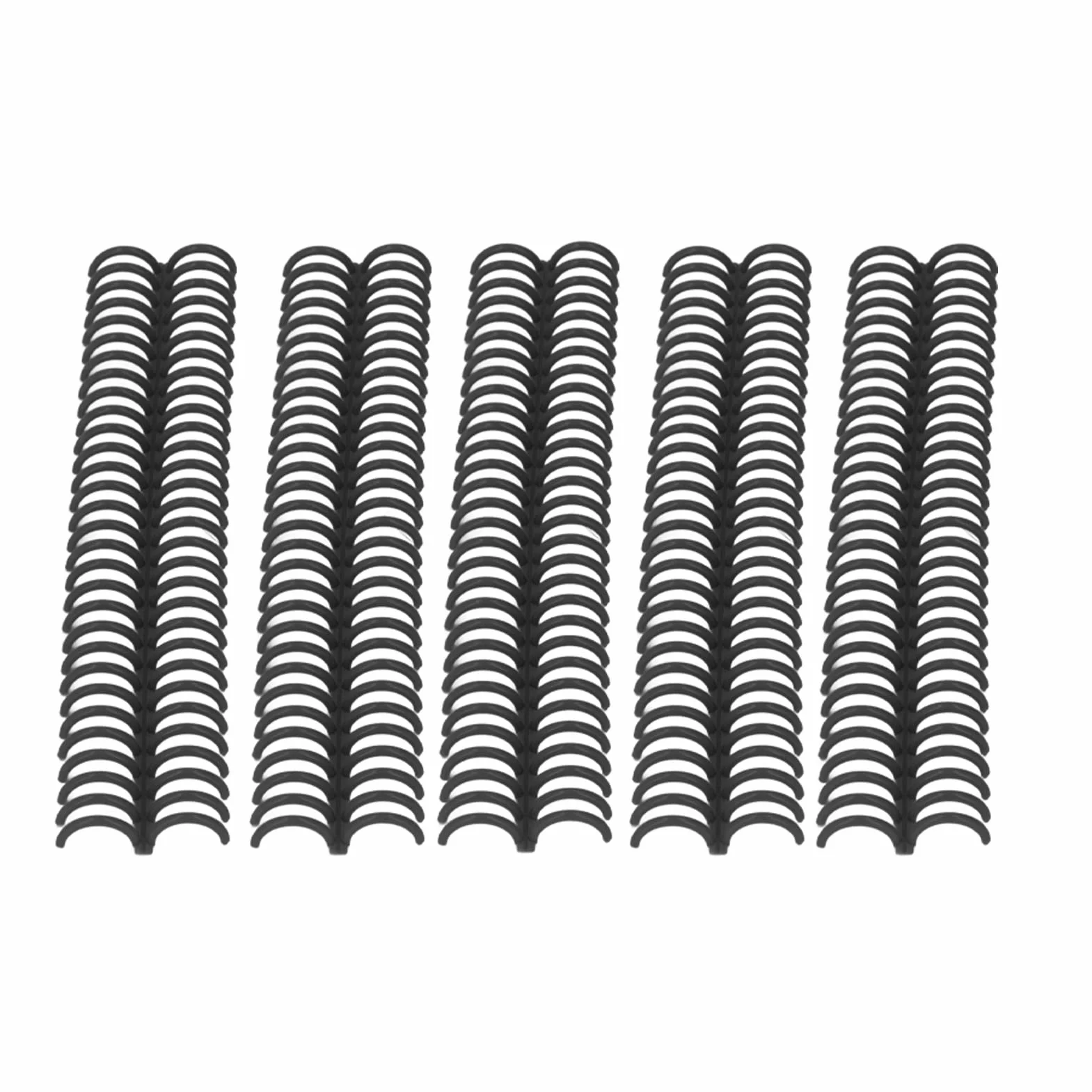Plastikowe Spiralne Cewki Wiążące, 10 Sztuk 0.9 Cali 22mm średnica Wewnętrzna 30 Otworów Spirale Wiążące Do Notebooka A4 A5, Grzebienie Do Wiązania Książek(Czarny)