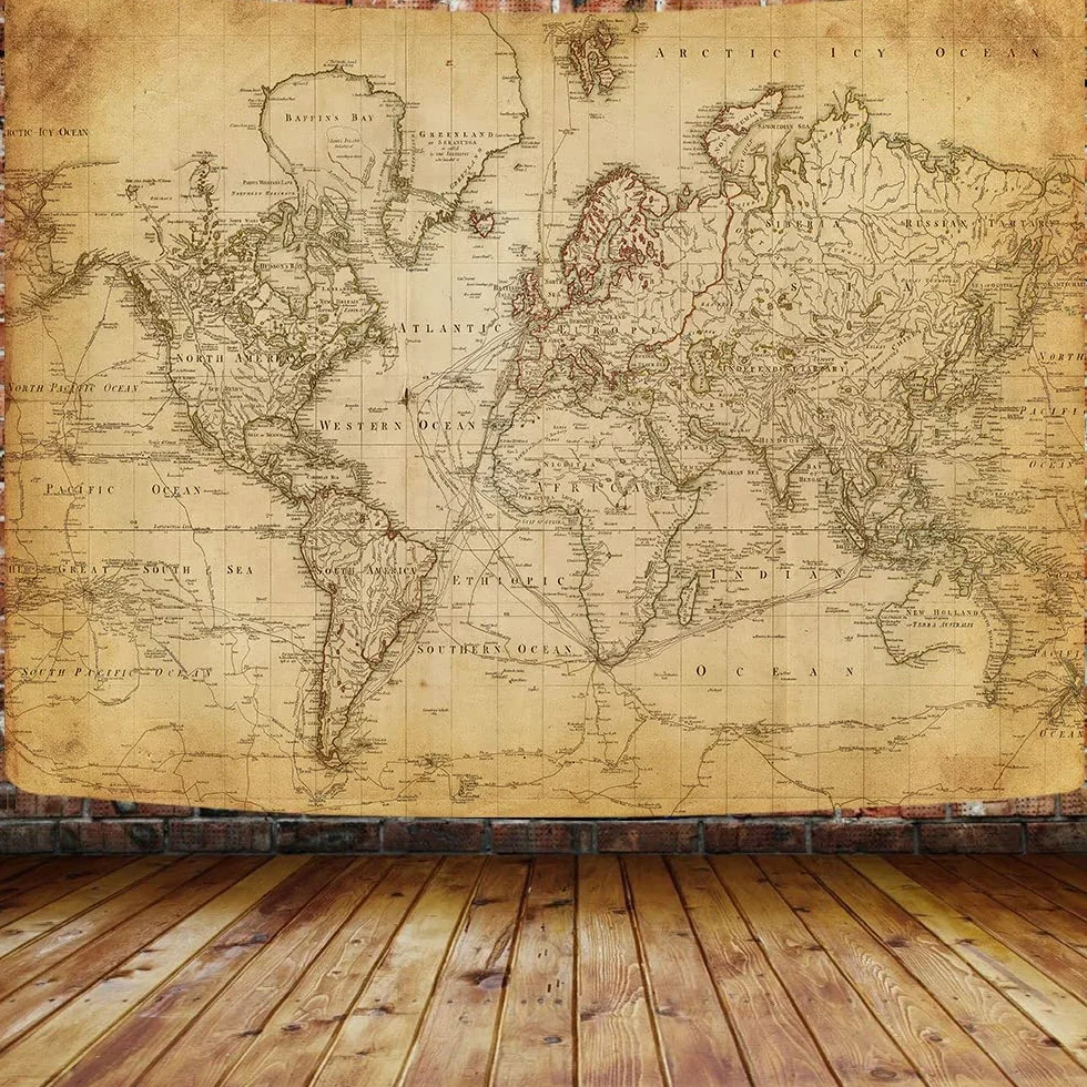 Gobelin z mapą starego świata, mapa świata w stylu vintage, geograficzna dystrybucja, gobelin ścienny, brązowy atlas historyczny, edukacyjna mapa świata, plakat na ścianę, klasę, do sypialni, salonu,