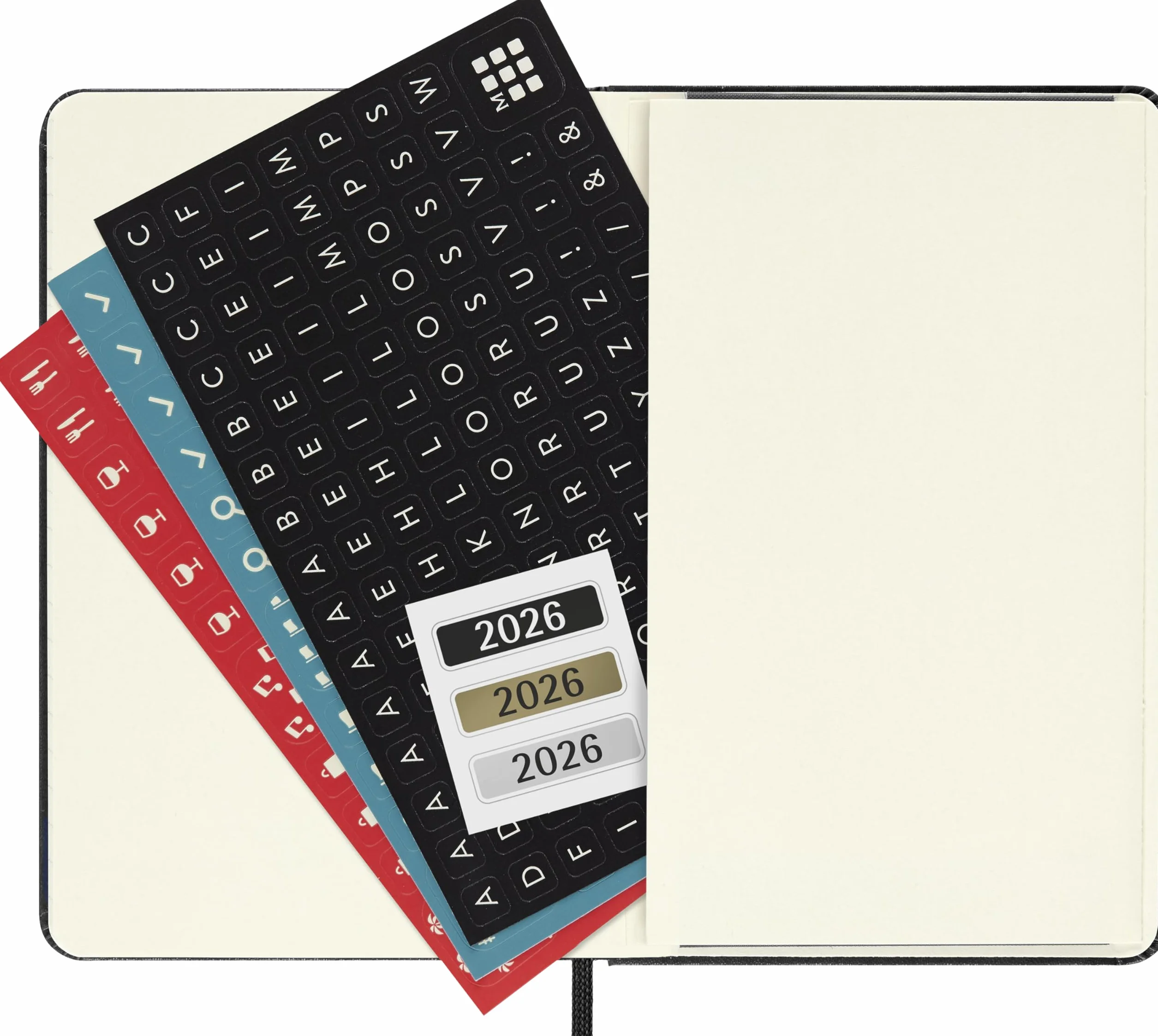 Moleskine Tageskalender 2026 Pocket A6 1 Tag 1 Seite fester Einband Schwarz