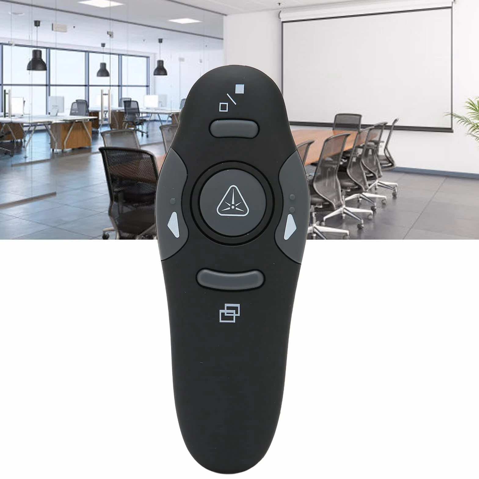 Clicker do Prezentacji, Wskaźnik Laserowy RF 2.4GHz Pilot do Prezentacji, Bezprzewodowy Clicker do Prezentacji z ergonomiczną konstrukcją do Prezentacji PowerPoint