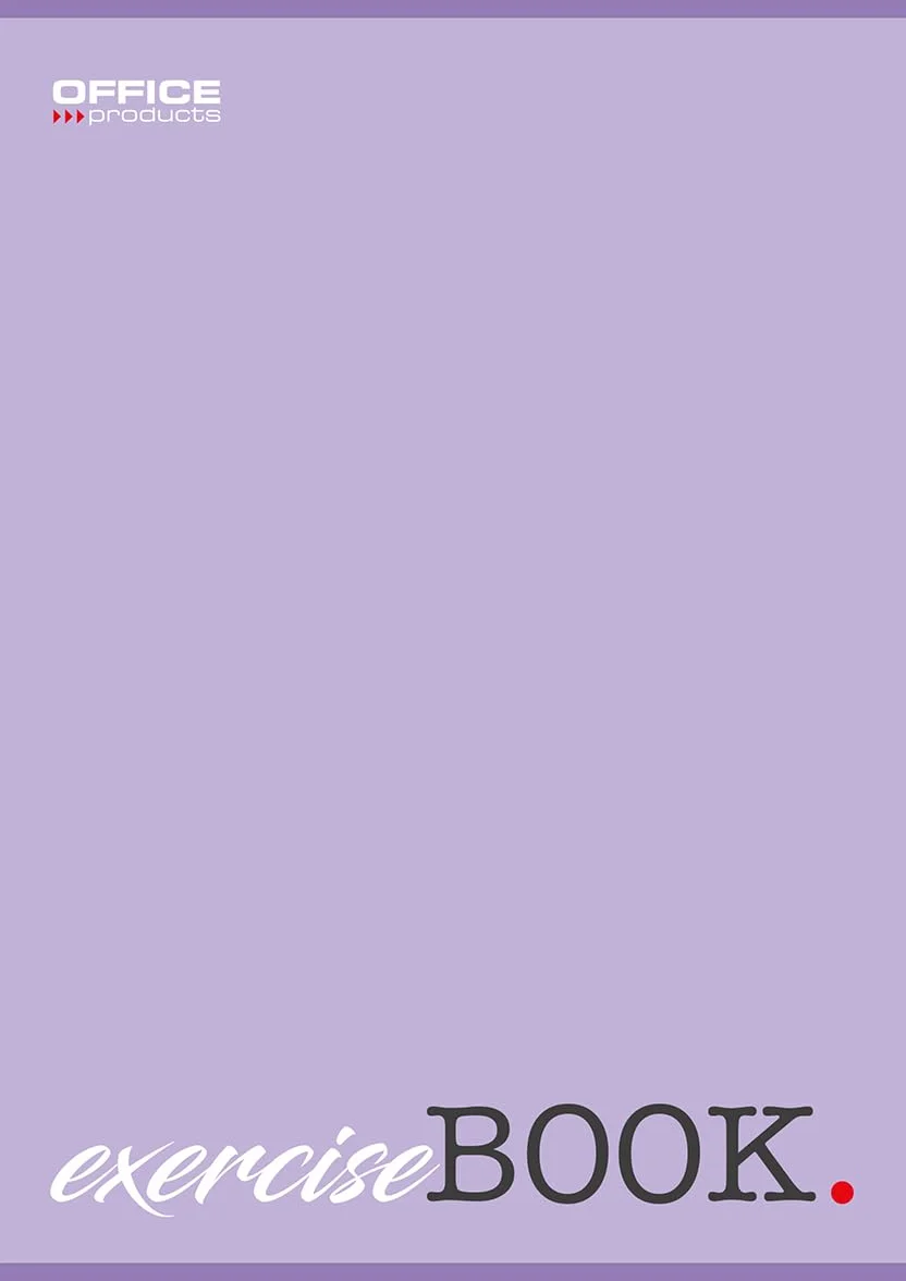 OFFICER PRODUCTS Zeszyt szkolny, format A5, 80/80 arkuszy, w linie, mieszane, 4 sztuki w opakowaniu, różne motywy, dla młodzieży, dzieci, z marginesem, białe kartki