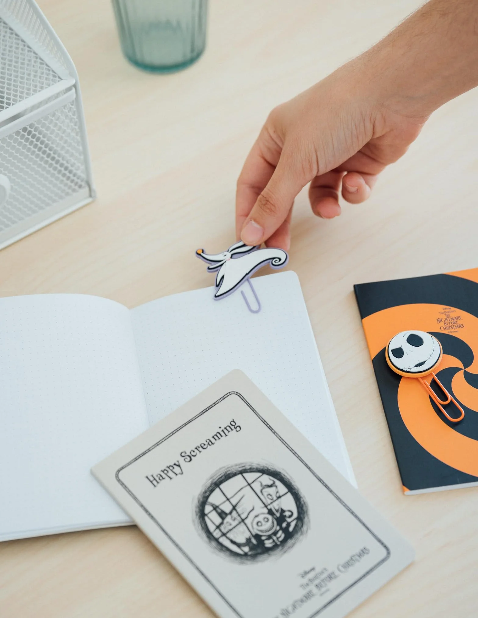 Grupo Erik Disney The Nightmare Before Christmas Stationery Set | Disney Pencil Case With A6 Notebooks, Pen, Highlighter Set, Sticky Notes, Paper Clips