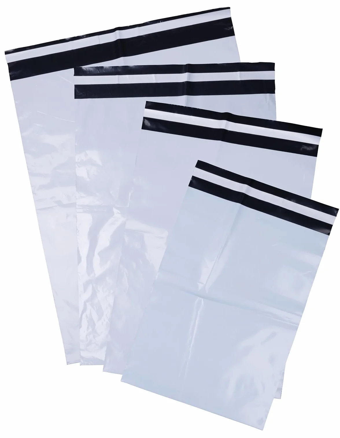 OFFICE PRODUCTS torebki wysyłkowe plastikowe przesyłka towarów / 100 sztuk/z folii LDPE/koperty kurierskie Blickdich / 26 x 35 x 4 cm/kolor: biały