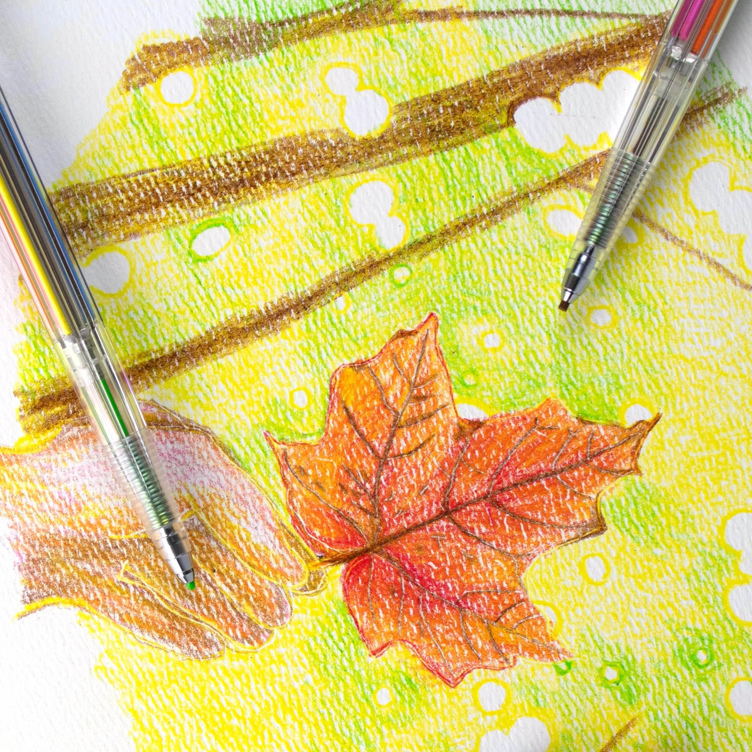 Pentel Art Multi 8 wielokolorowy uchwyt na wkłady z 8 wkładami kolorowymi XPH804ST