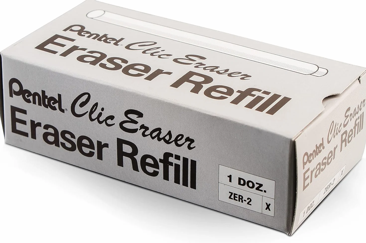 Pentel ZER-2 Wkłady do Gumki Biały 24 sztuki