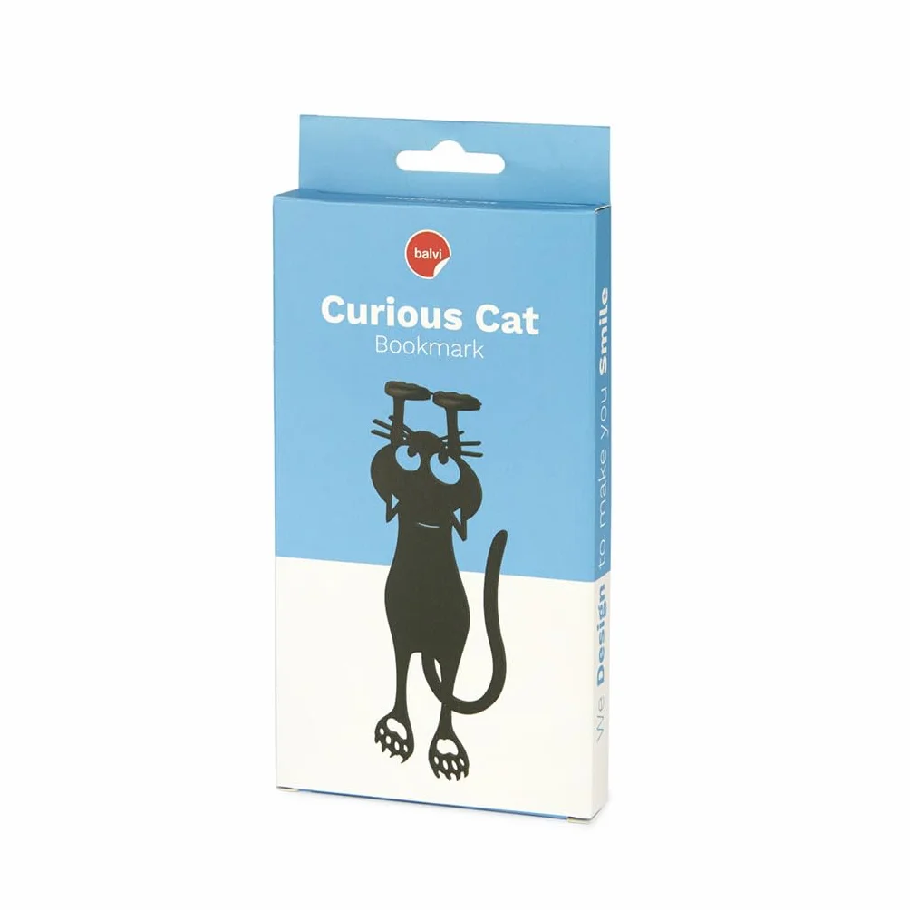 Zakładka Curious Cat czarny 12 cm nylon