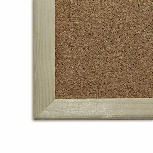 Creative Home Tablica Korkowa Informacyjna 90 x 60 cm Rama Sosnowa Zestaw