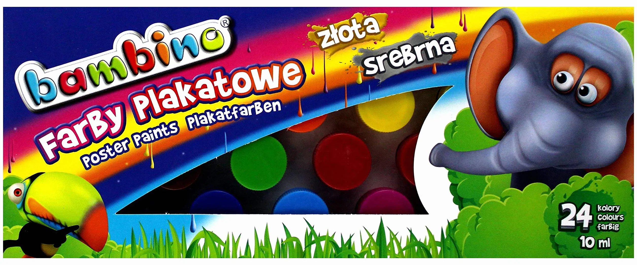 Farby Plakatowe Bambino 24 kolorów