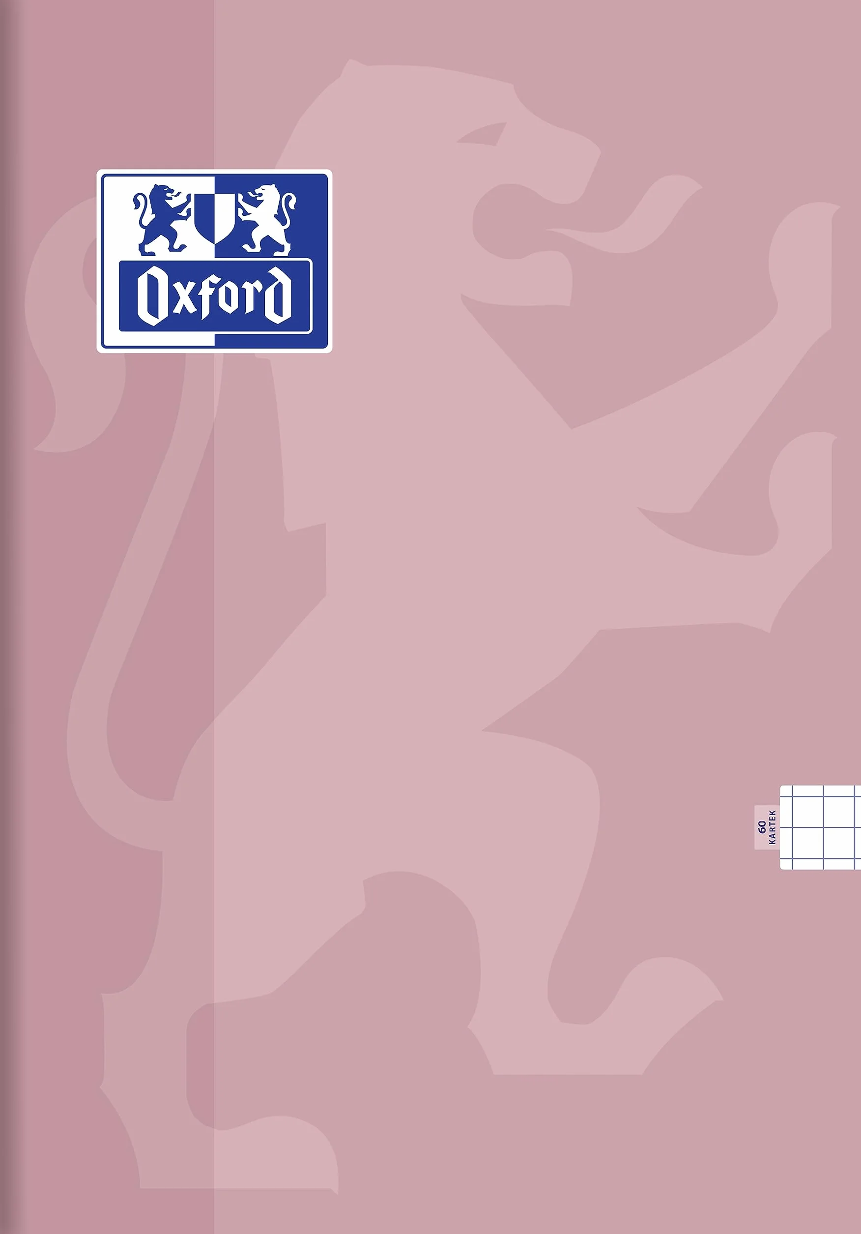 Oxford Touch Pastel Zeszyt A5 Notatnik Brulion, 60 Kartek, w kratkę, notes do biura i szkoły, zestaw 5 sztuk, mix kolorowych okładek