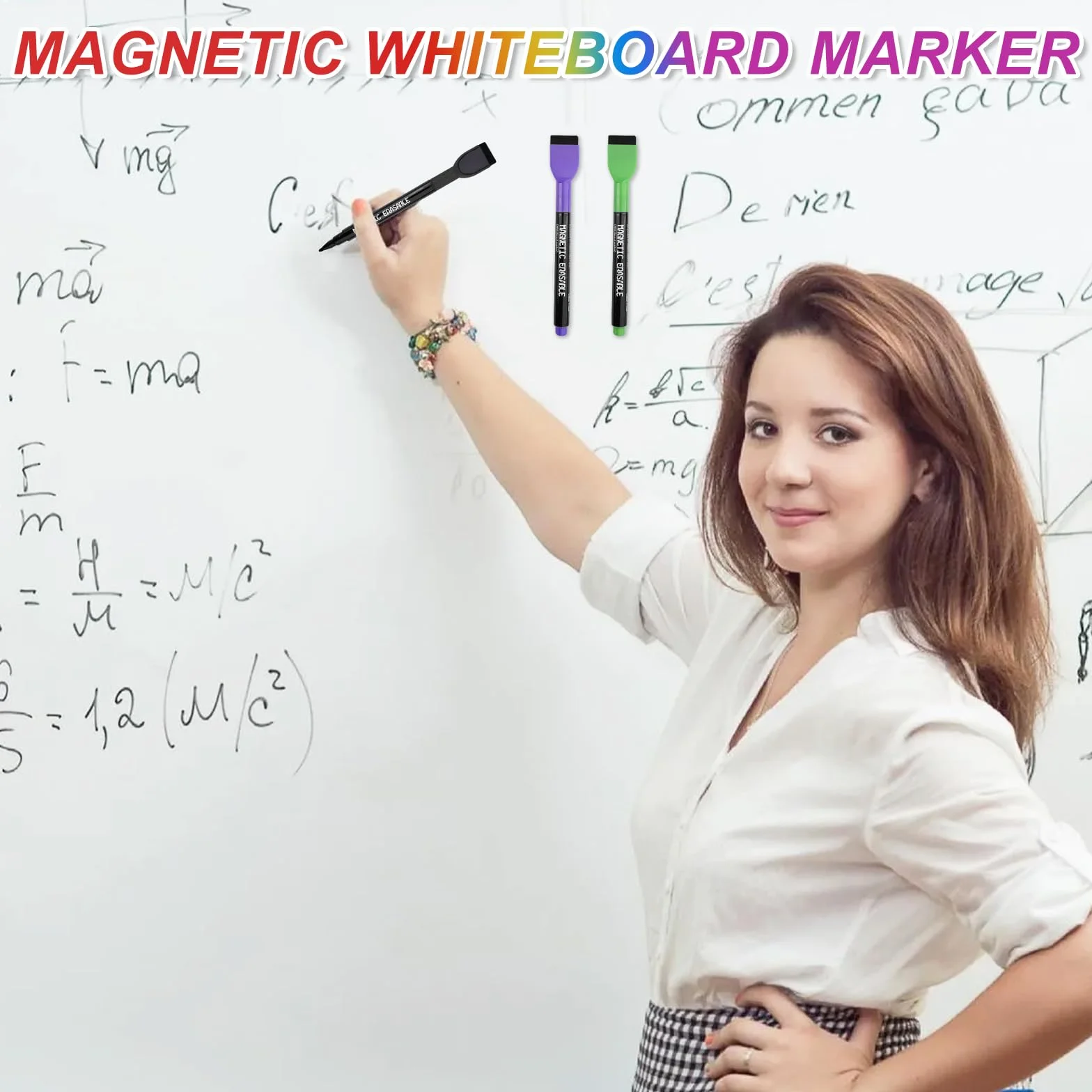 Chiluxendo 24szt Marker do tablic suchościeralnych magnetyczna