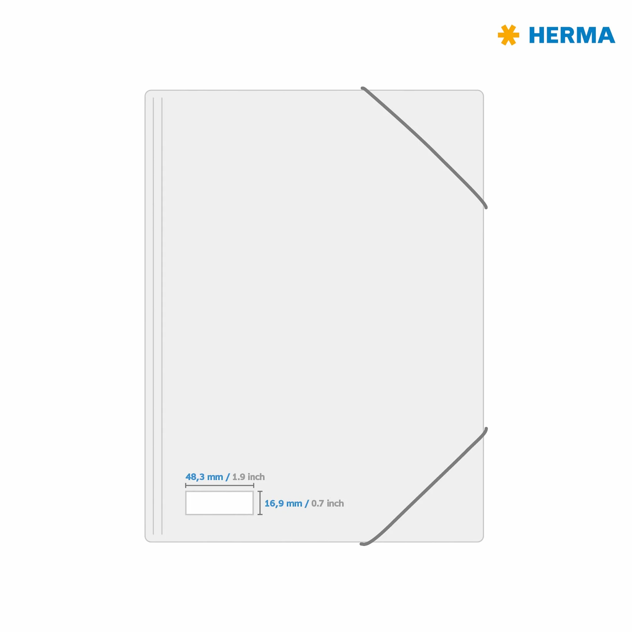HERMA Samoprzylepne etykiety wielofunkcyjne 48,3 x 16,9 mm 100 arkuszy 6400 etykiet do drukarek laserowych
