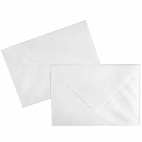 Koperty perłowe Din C6 White 100 szt.