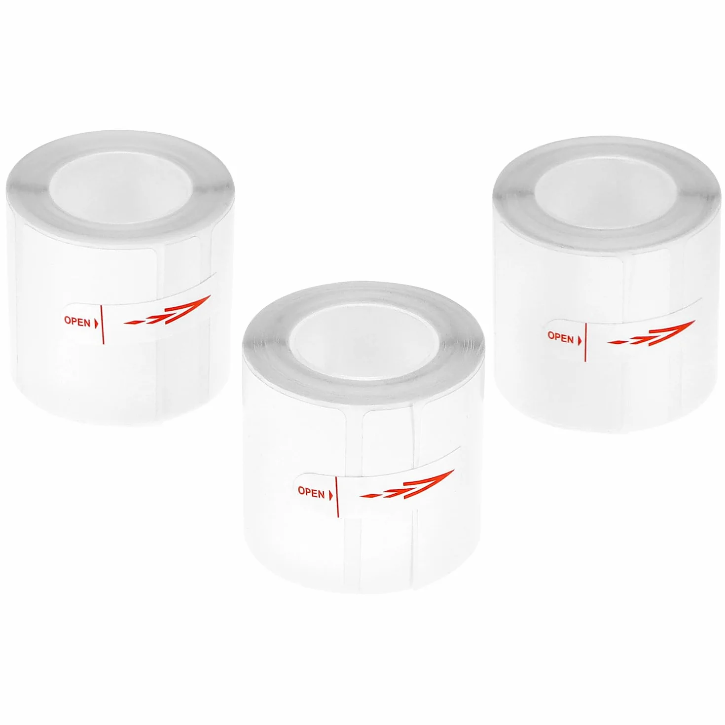 QWORK® 3 rolki etykiet do drukarki termicznej, 40 x 30 mm, kompatybilne z M200/M120/M110 i innymi, samoprzylepne, wodoodporne i olejoodporne, 220 etykiet/rolka