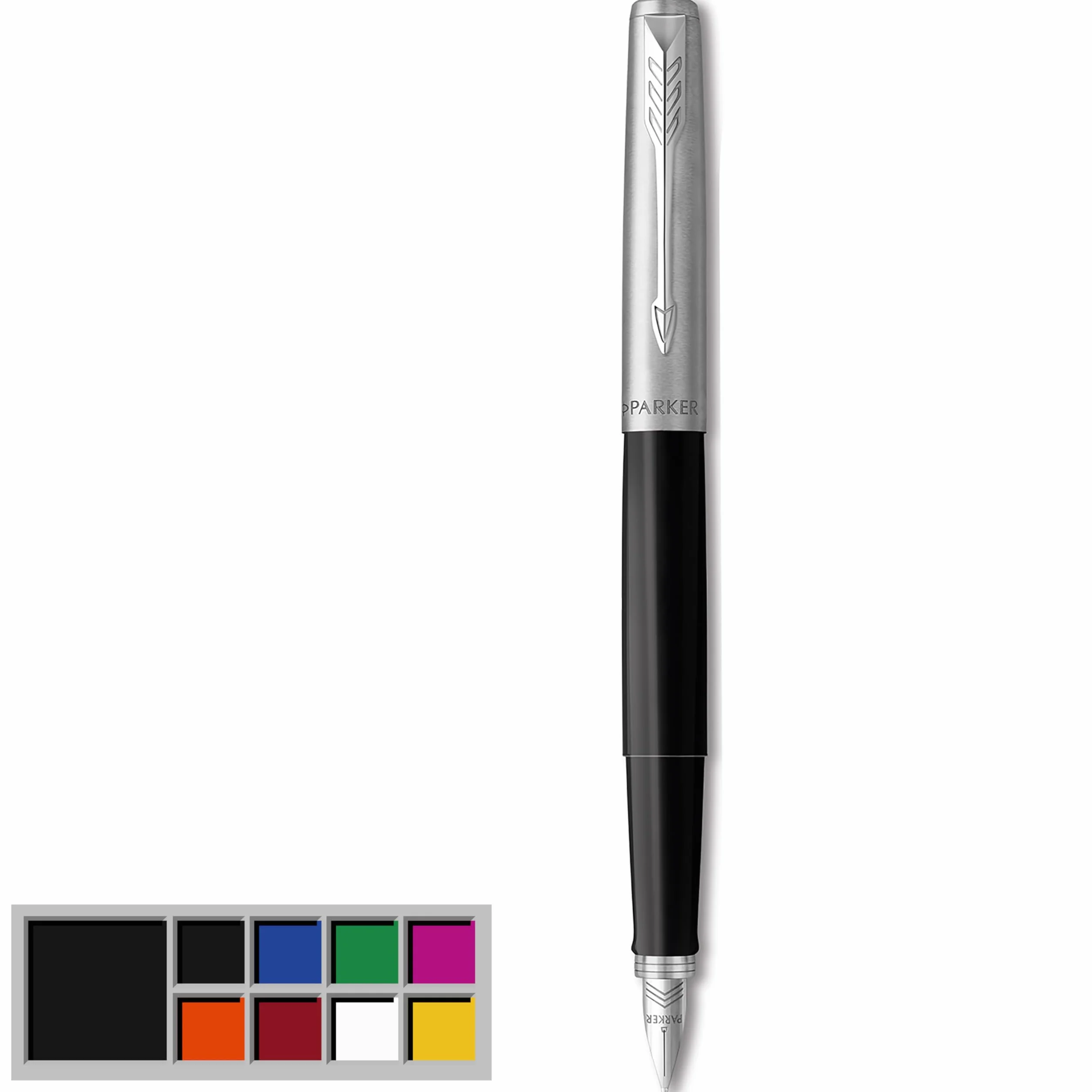 Parker Jotter Originals Wieczne Pióro, Czarny, Niebieski Atrament
