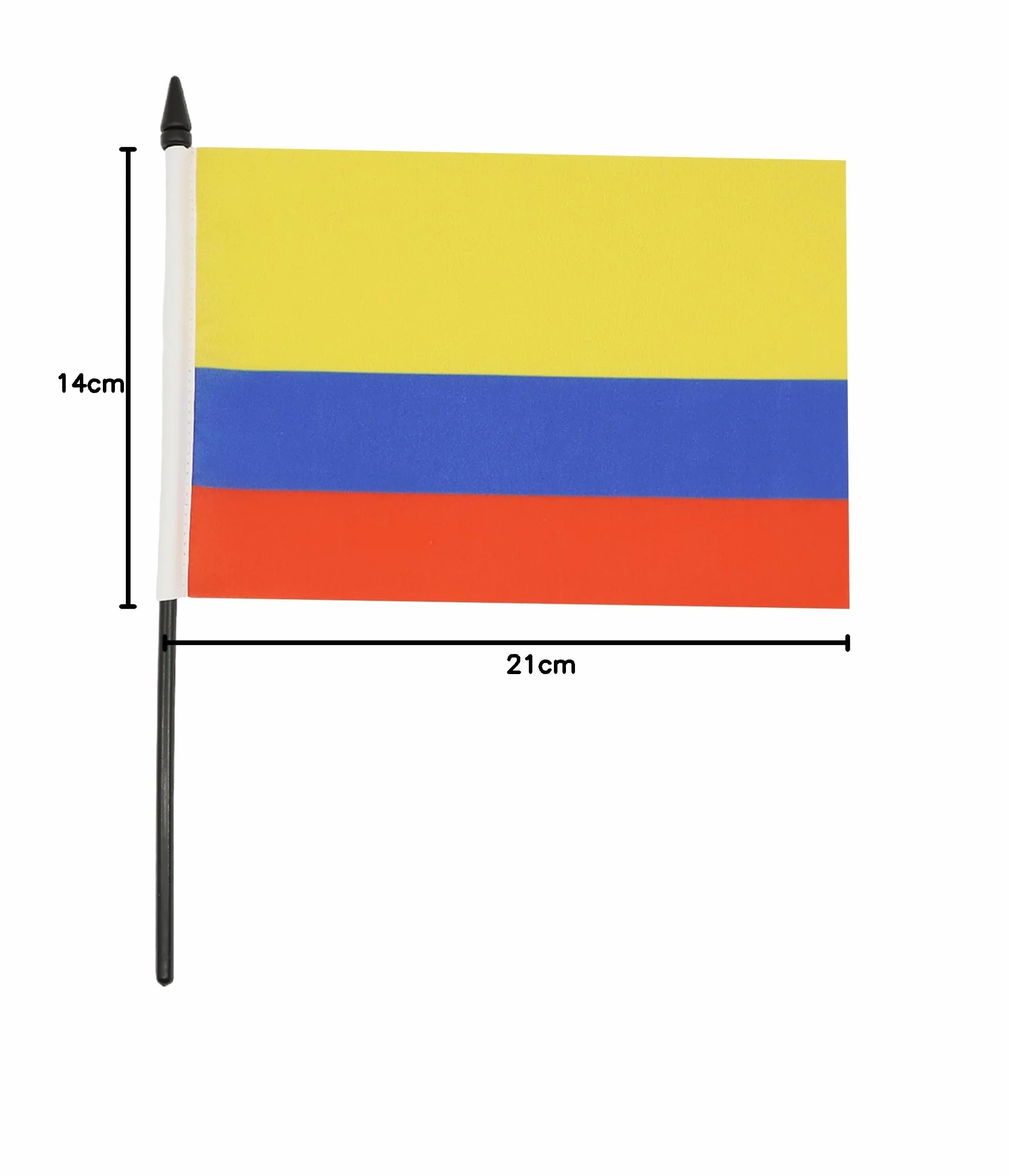 Drapeau de Table Colombie Polyester 100D 21cm x 14cm