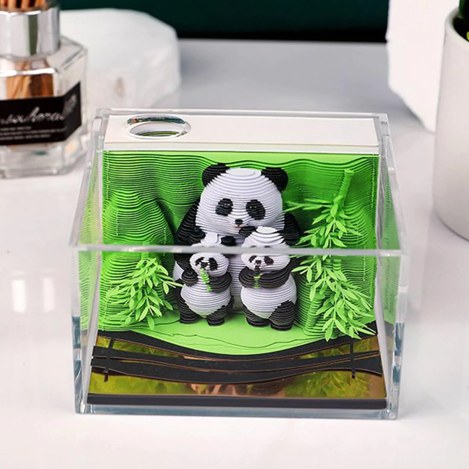 Kalendarz 3D biurko 2026 – Panda Tear Away kalendarz 3D, dekoracyjny notatnik biurko, stolik nocny, do szko?y, domu, biura, freelancerów, nauczycieli, studentów