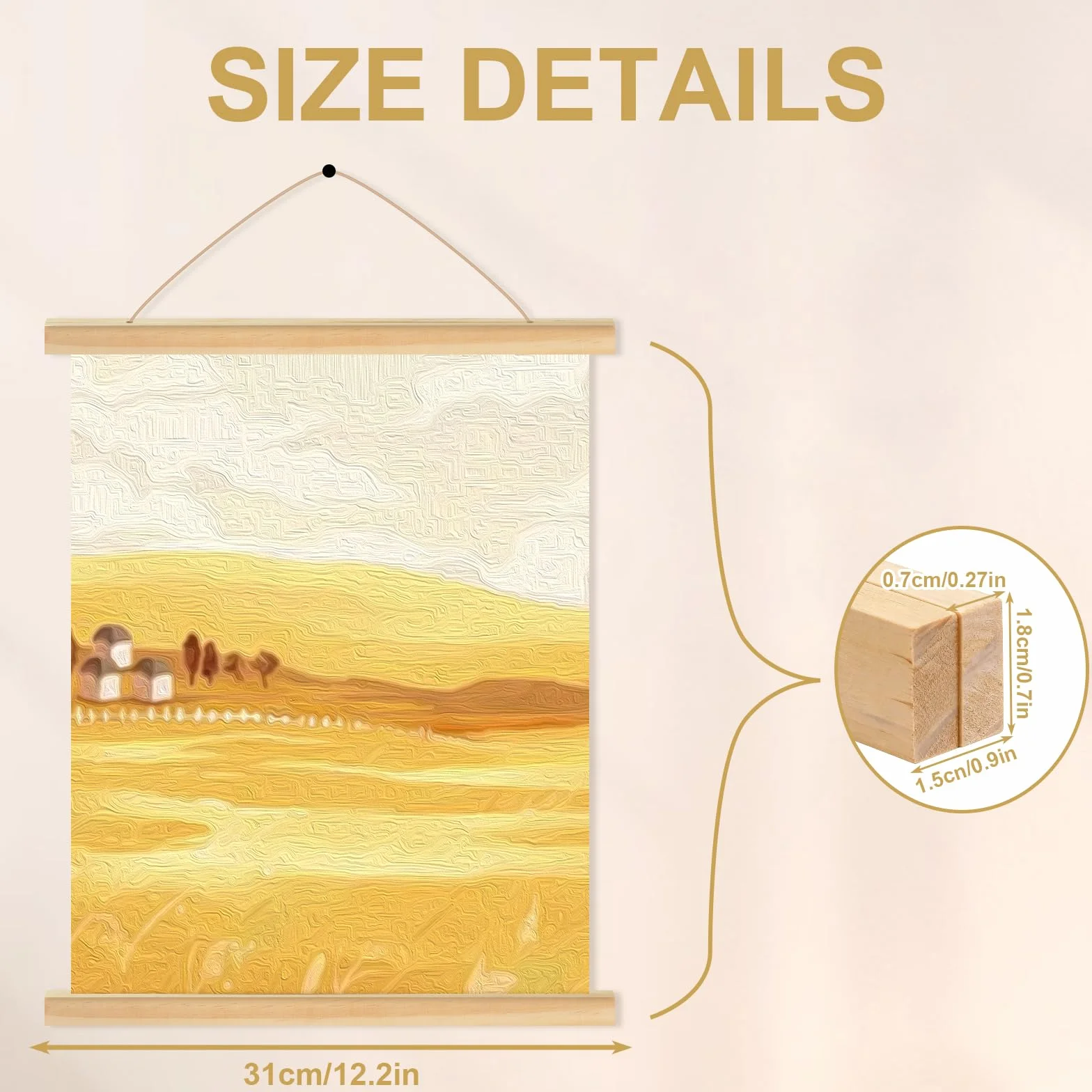 DELAESI 4 sztuki listew plakatowych A3, magnetyczne szyny plakatowe 31 cm
