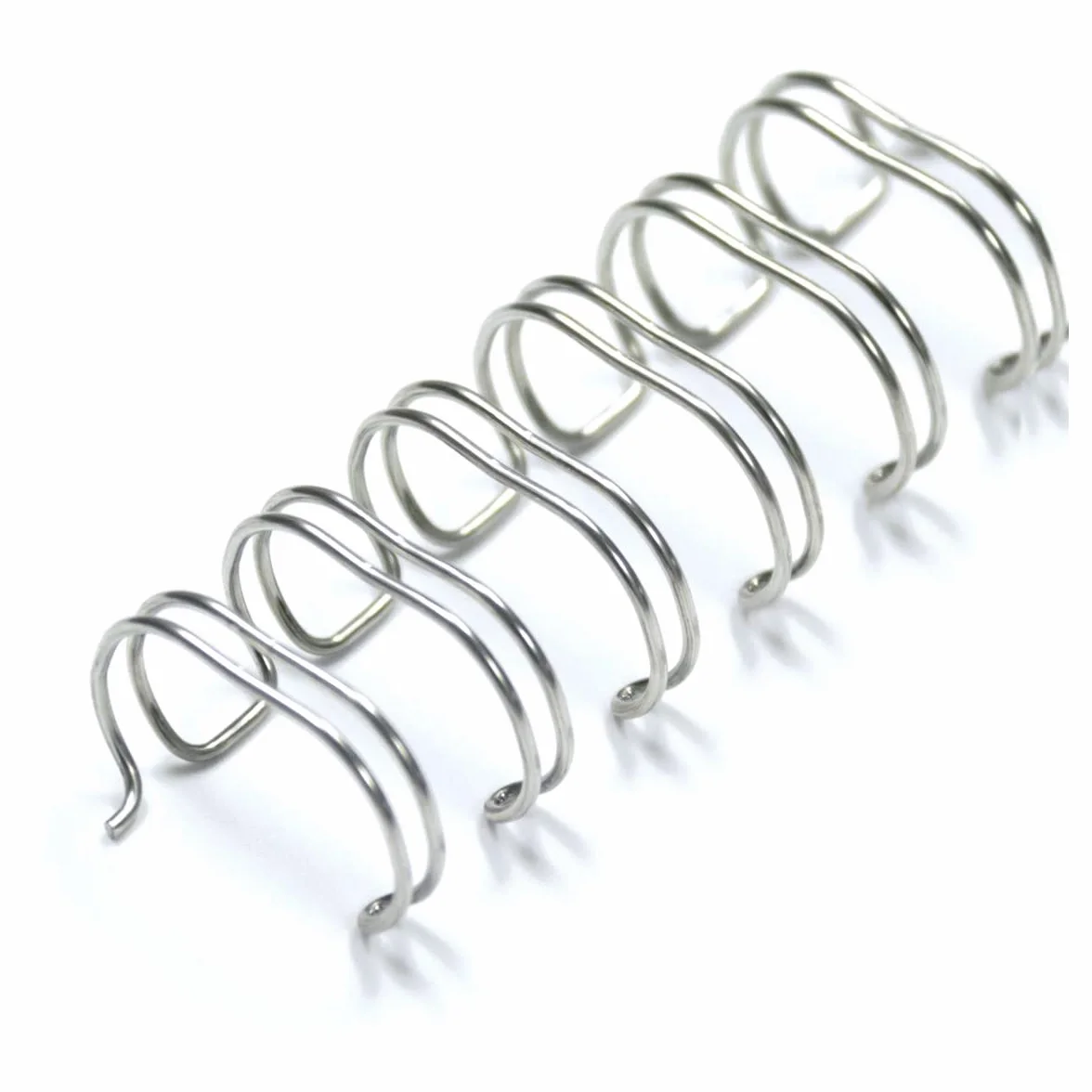 Albyco Wire-o Grzbiet do Bindowania Drutu, Kolor Srebrny, 6,4 Milimetra, 1/4 Cala, do 35 Arkuszy (100 Sztuk)