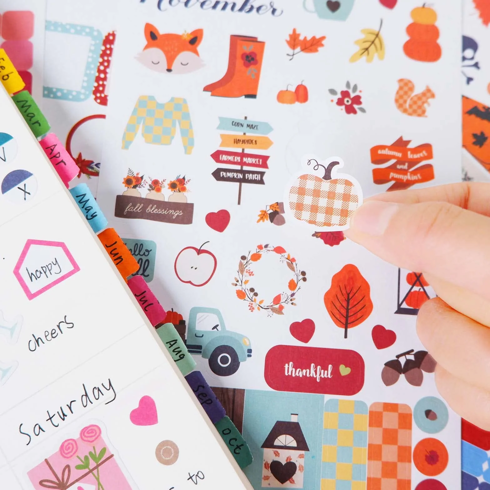 1345PCS Naklejki Agenda, 28 Arkuszy Planner Naklejki Bullet Journal, Planowanie Pracy, Budżetu i Dekoracji