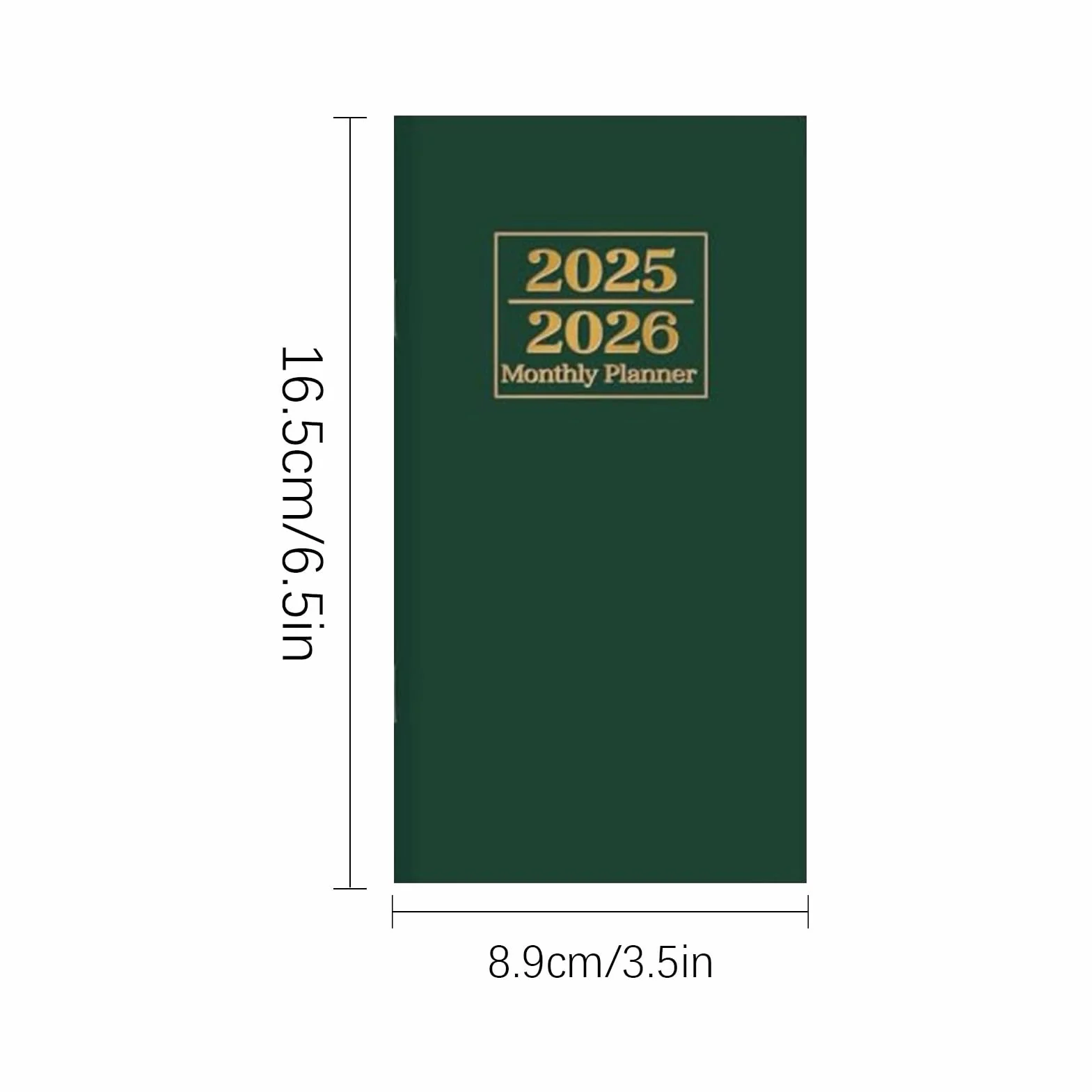 Planner 2025-2026, Business Agenda Journal, Goal Tracker Notebook for Students Teachers, 24-Month Compact Schedule