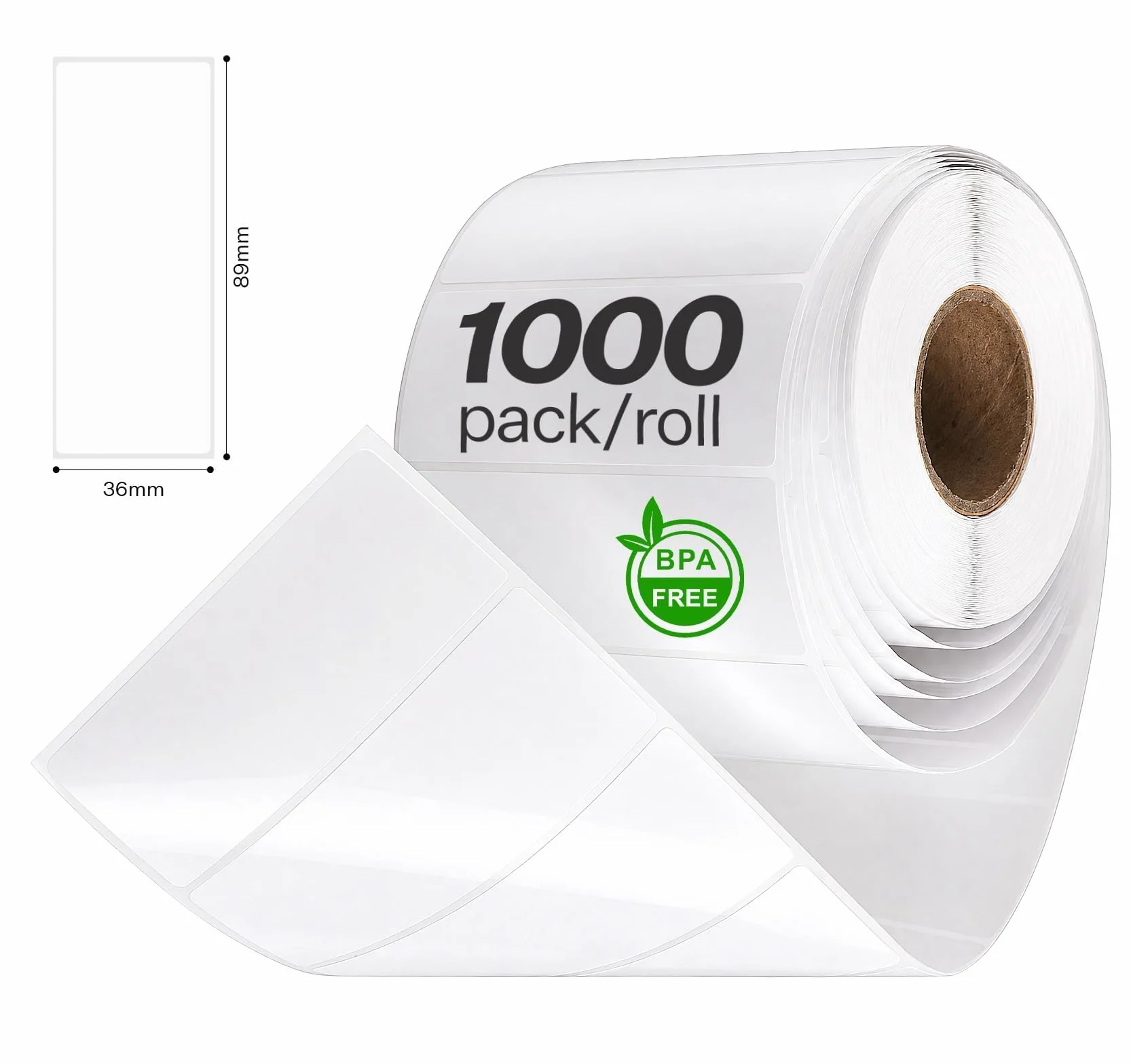 Samoprzylepne etykiety adresowe na rolce 89 mm x 36 mm 1000 sztuk