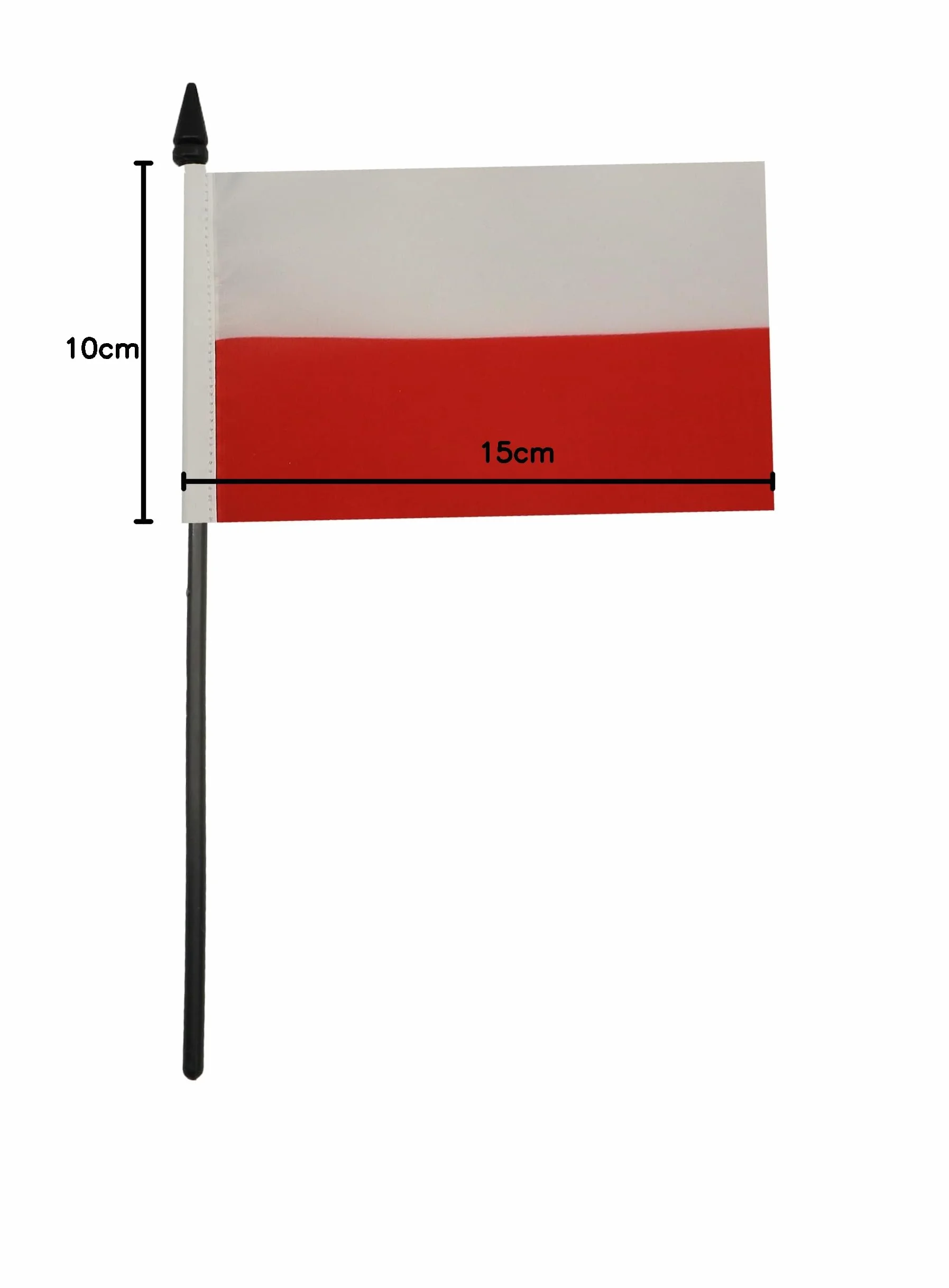 Drapeau de Table Pologne, 15cm x 10cm