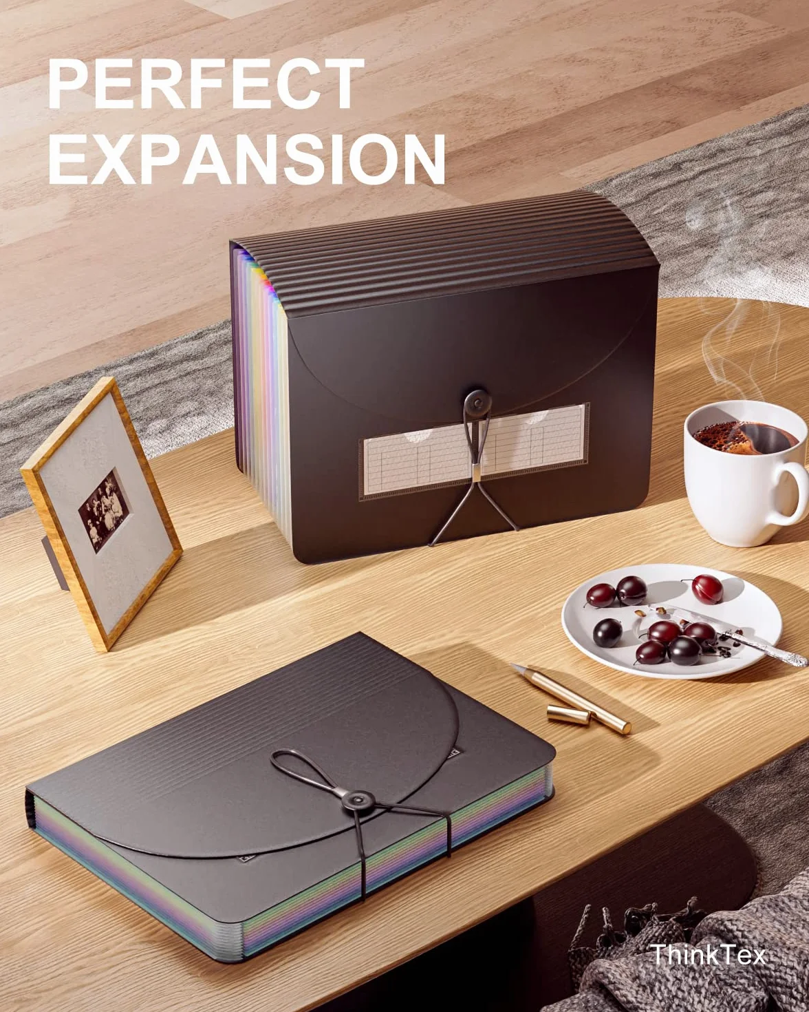 ThinkTex Akordeonowy organizer na dokumenty A4 12 kieszeni